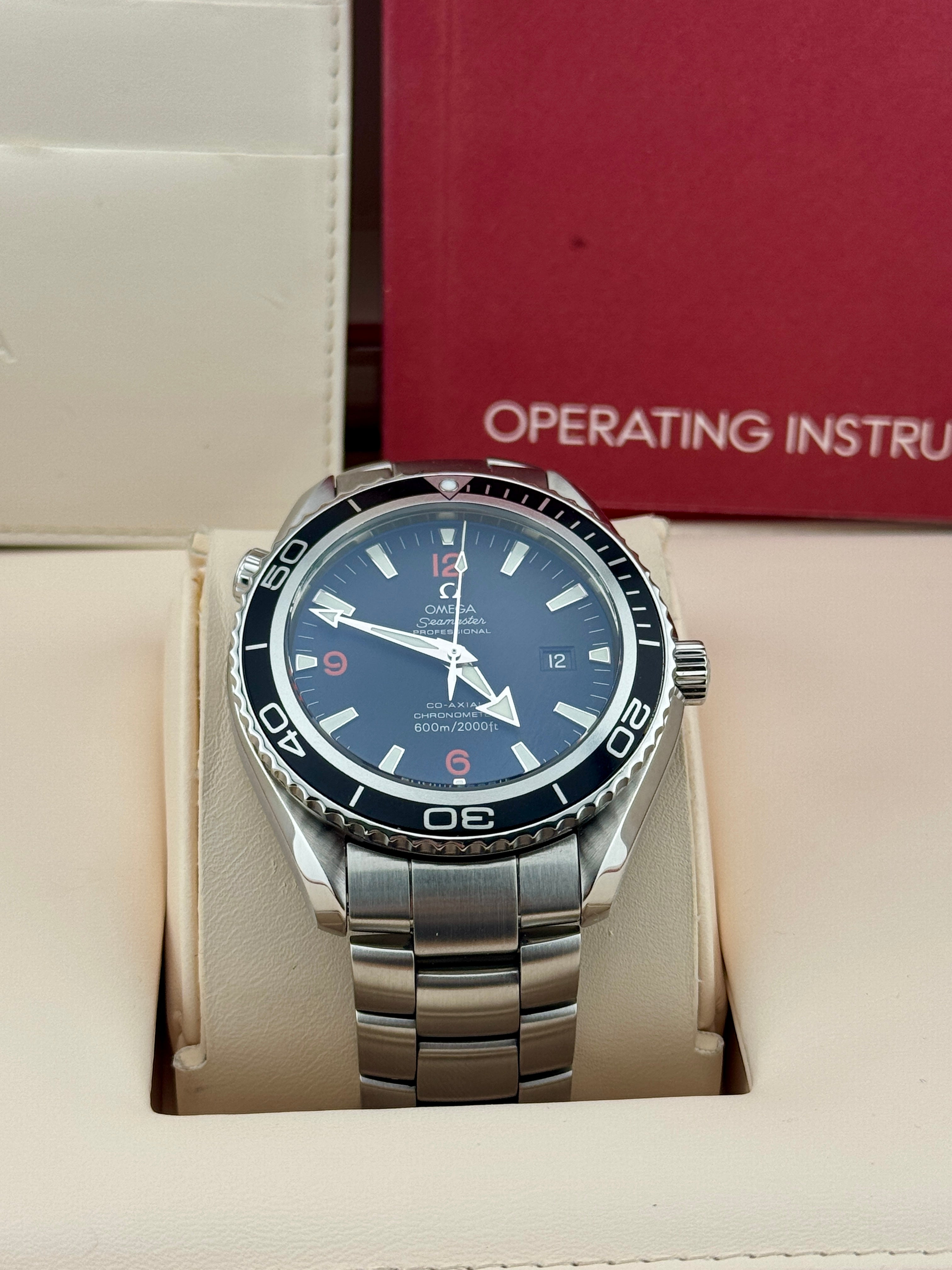 Omega Seamaster Planet Ocean 2200.51 Co Axial 600m Watch Full Set PX/Finance Pos