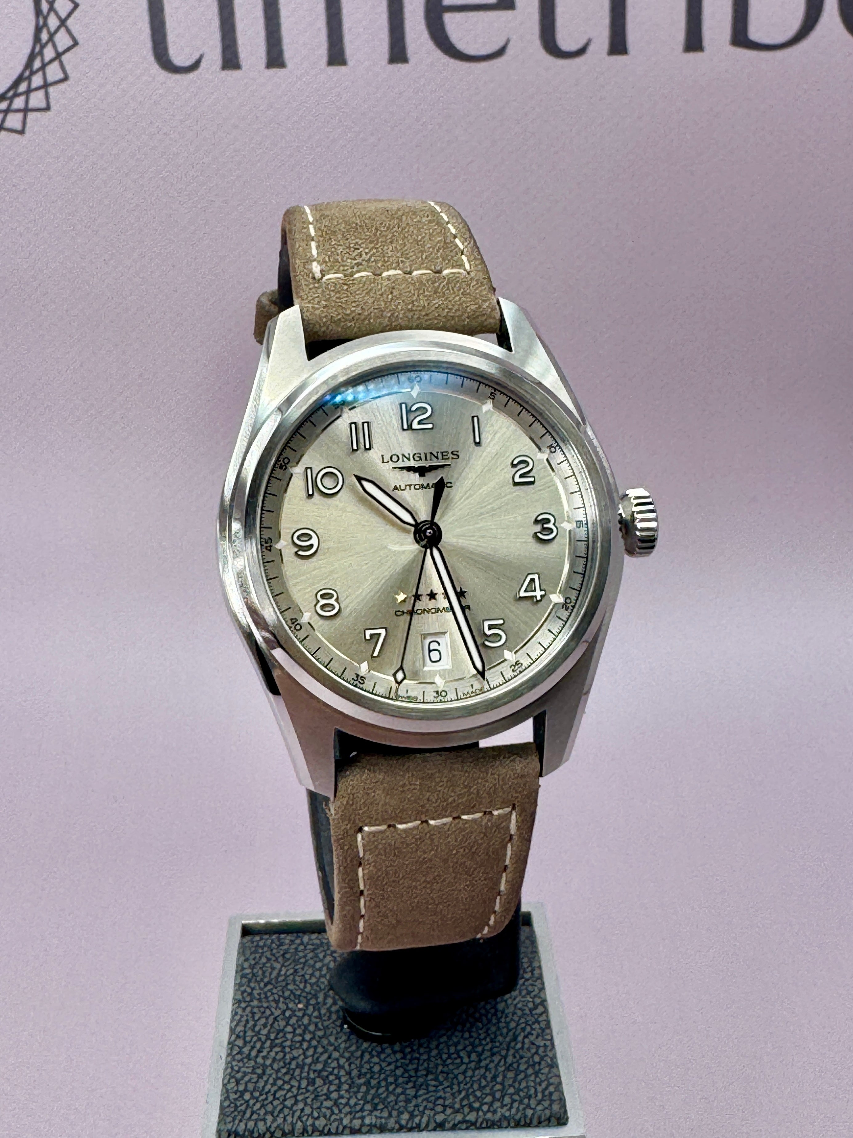 2025 *UNWORN* Longines Spirit Chronometer 37mm Champagne Dial - L34104632 - TimeTribe
