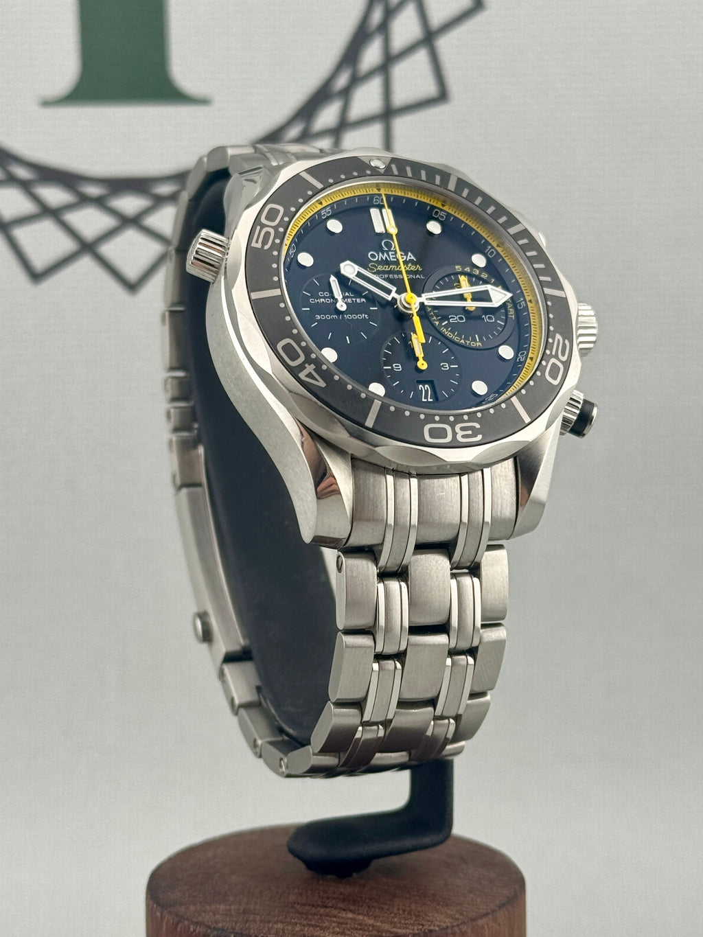 2018 Omega SeaMaster Diver 300 Chrono 212.30.44.50.01.002 Auto Full Set PX Poss