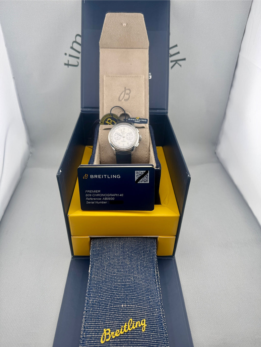 2024 Breitling Premier B09 Chronograph AB0930 40mm Full Set PX/Finance Poss