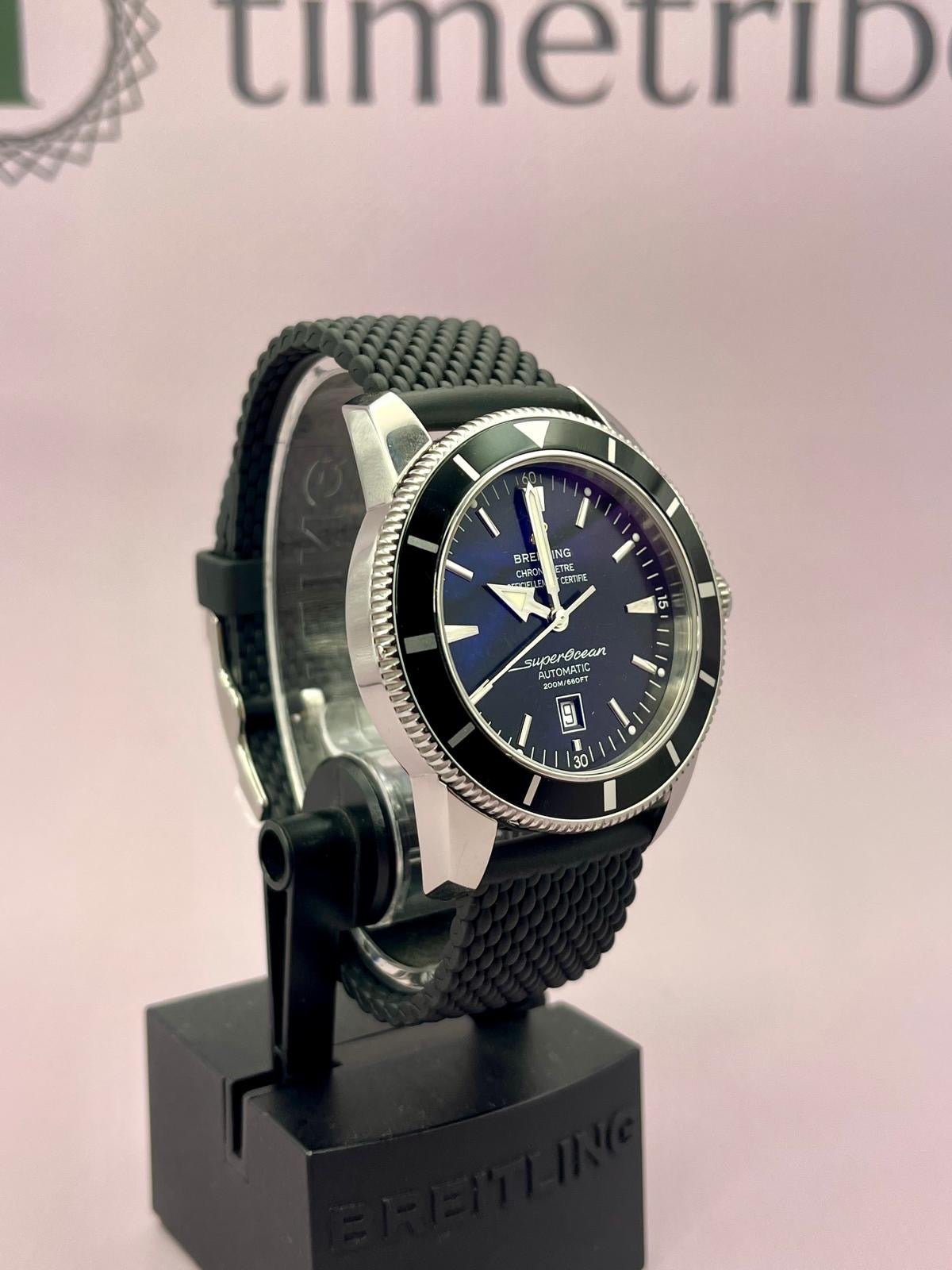 Breitling Superocean Men's Black Watch Automatic - A17320 - 44m - Full Set - TimeTribe