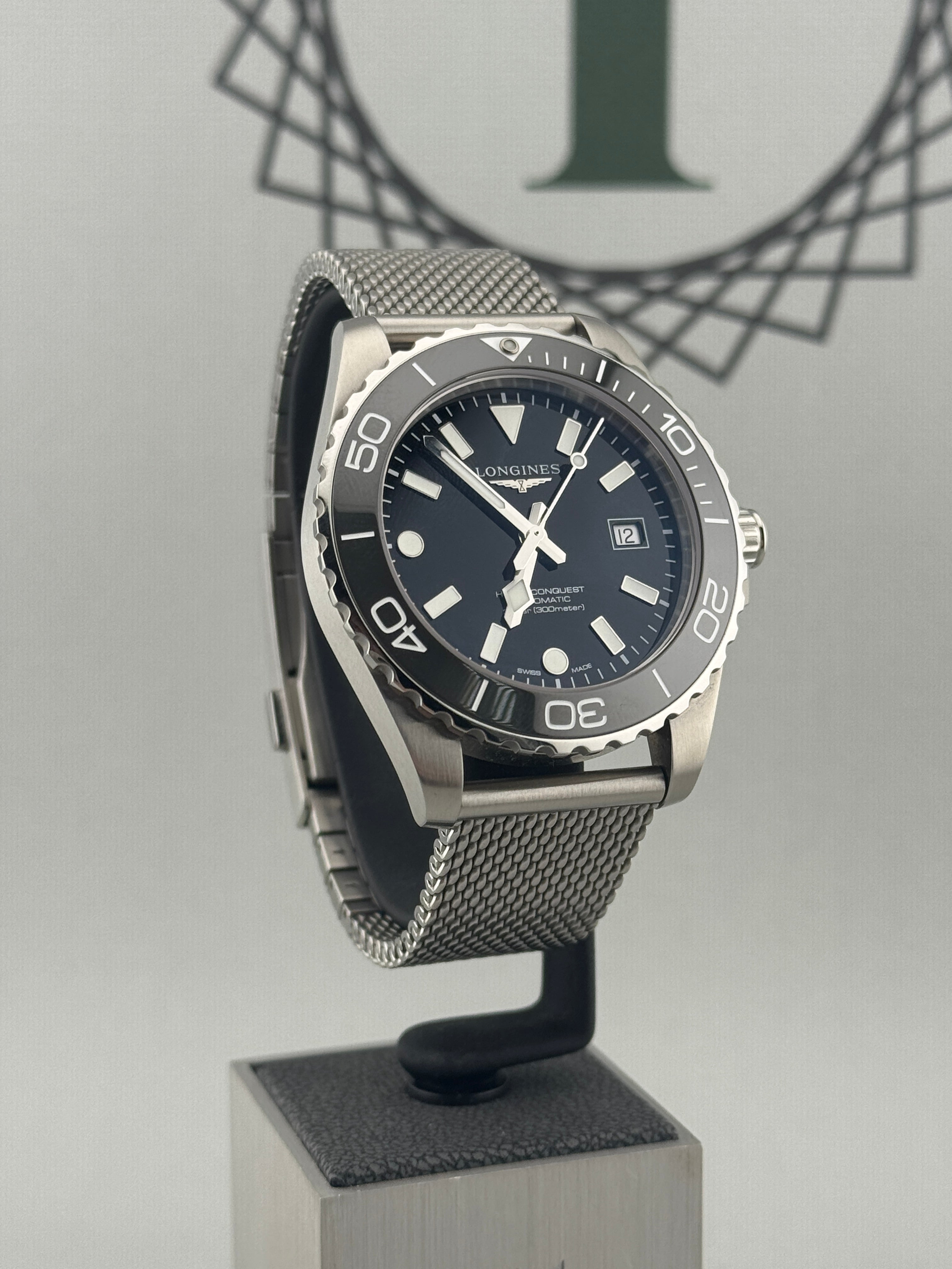 2026 Longines Hydroconquest Auto Black 42mm L3.788.4.70.6 Full Set + Warranty to 2031