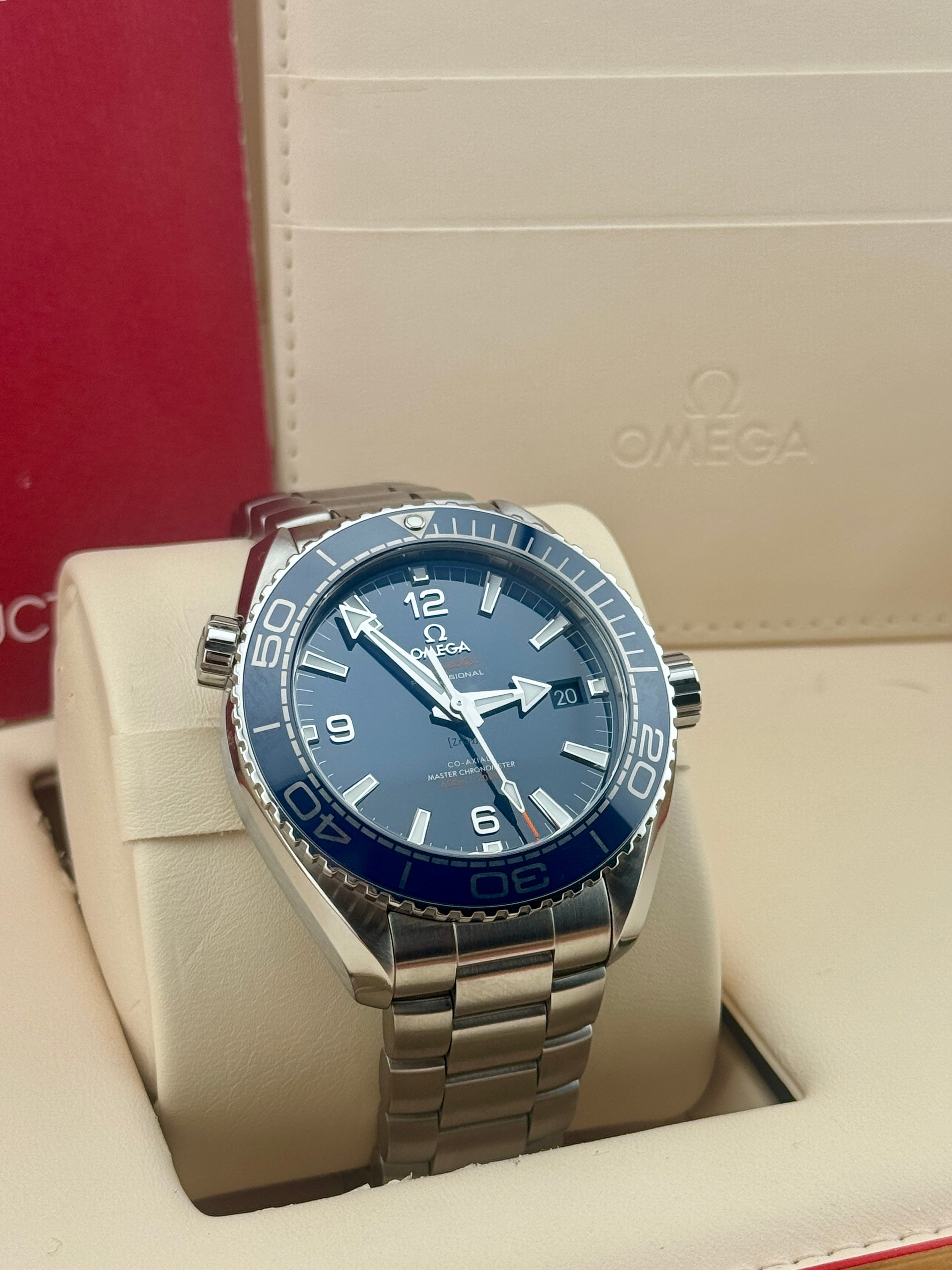 2024 Omega Seamaster Planet Ocean Blue 600m Watch Full Set PX/Finance