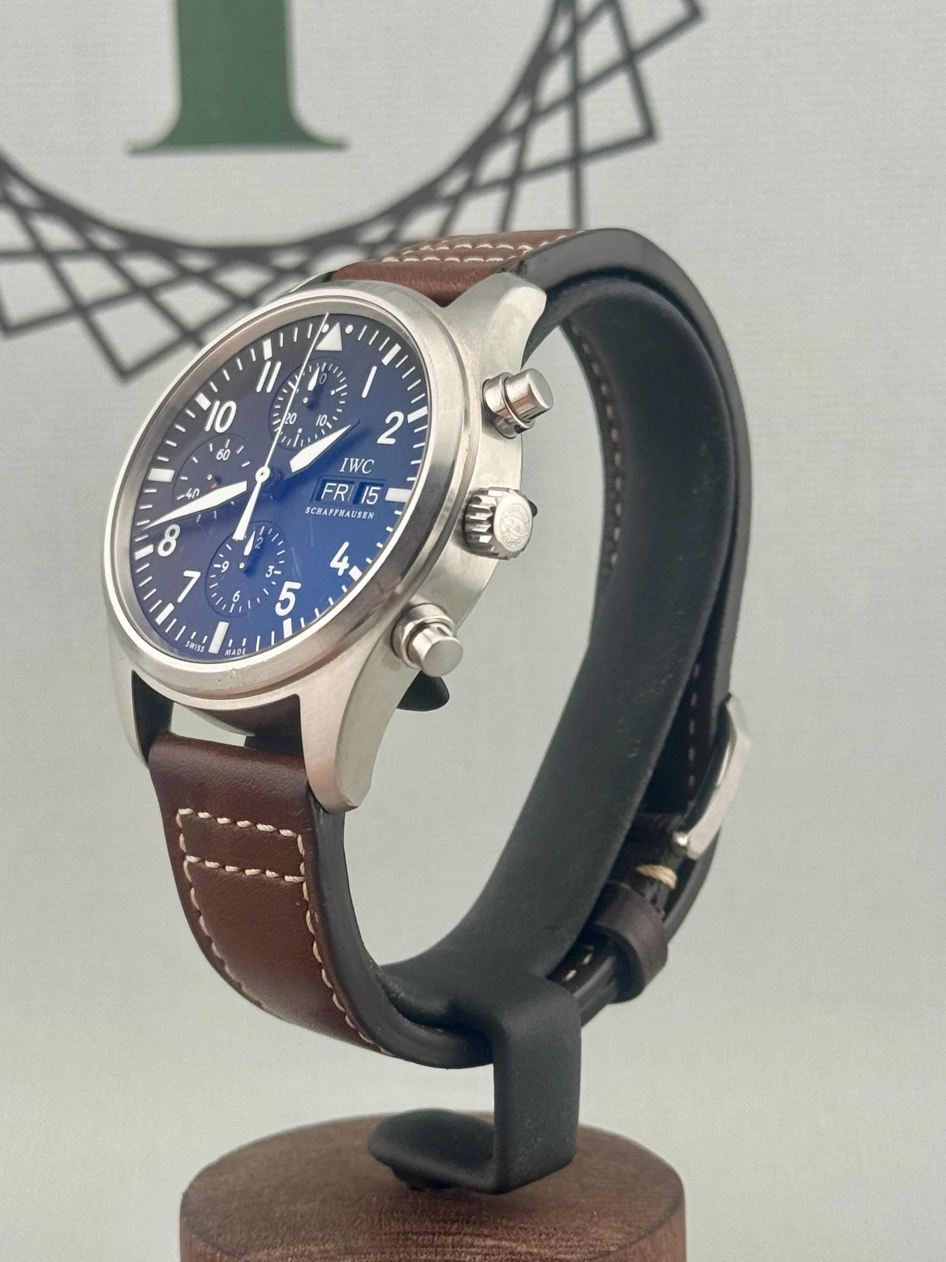 2011 IWC Pilot Chrono Day/Date IW371704 Full Set 42mm Extra Strap PX Welcome