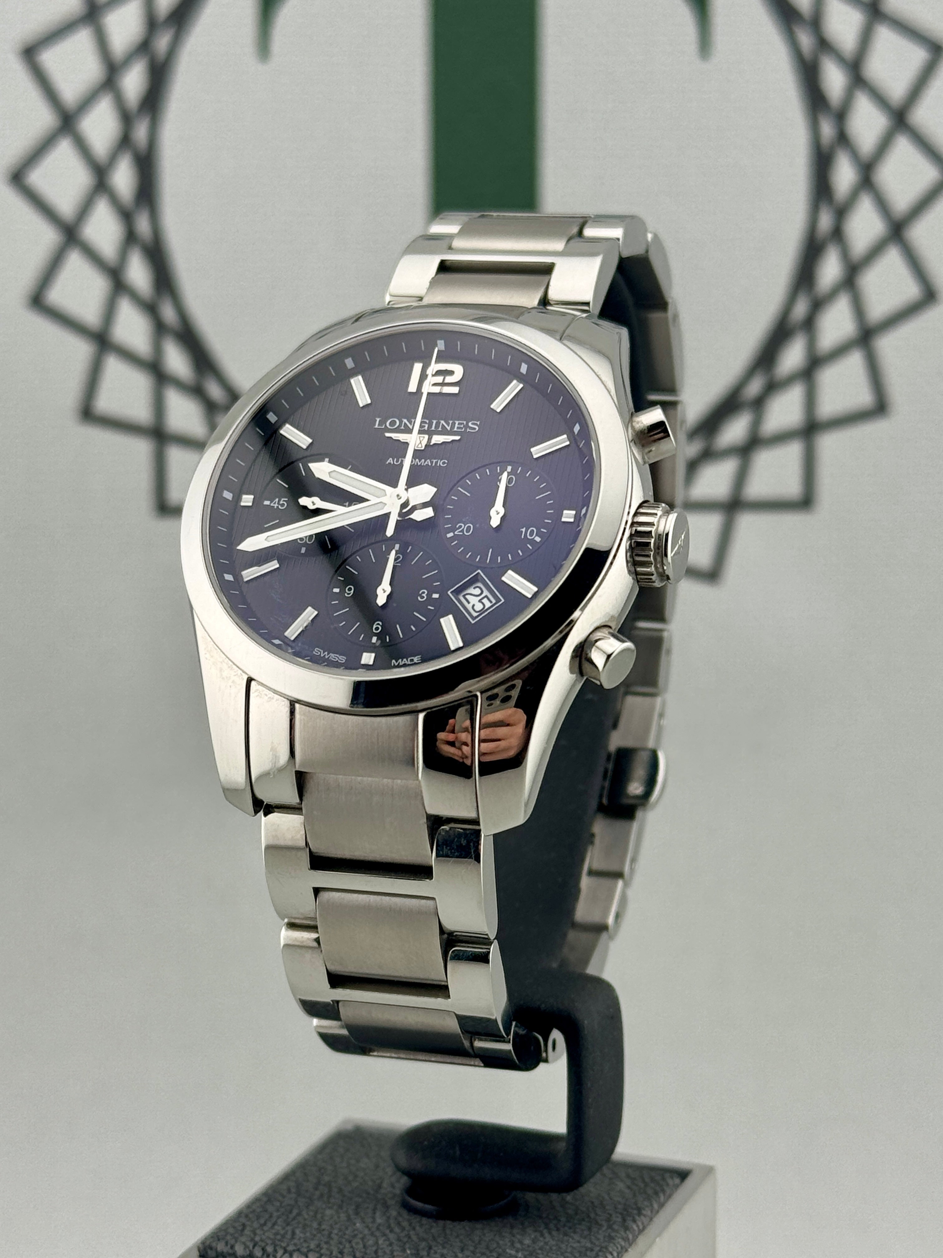 2018 Longines Conquest Chrono 41mm L2.786.4.56.6 Full Set PX Welcome