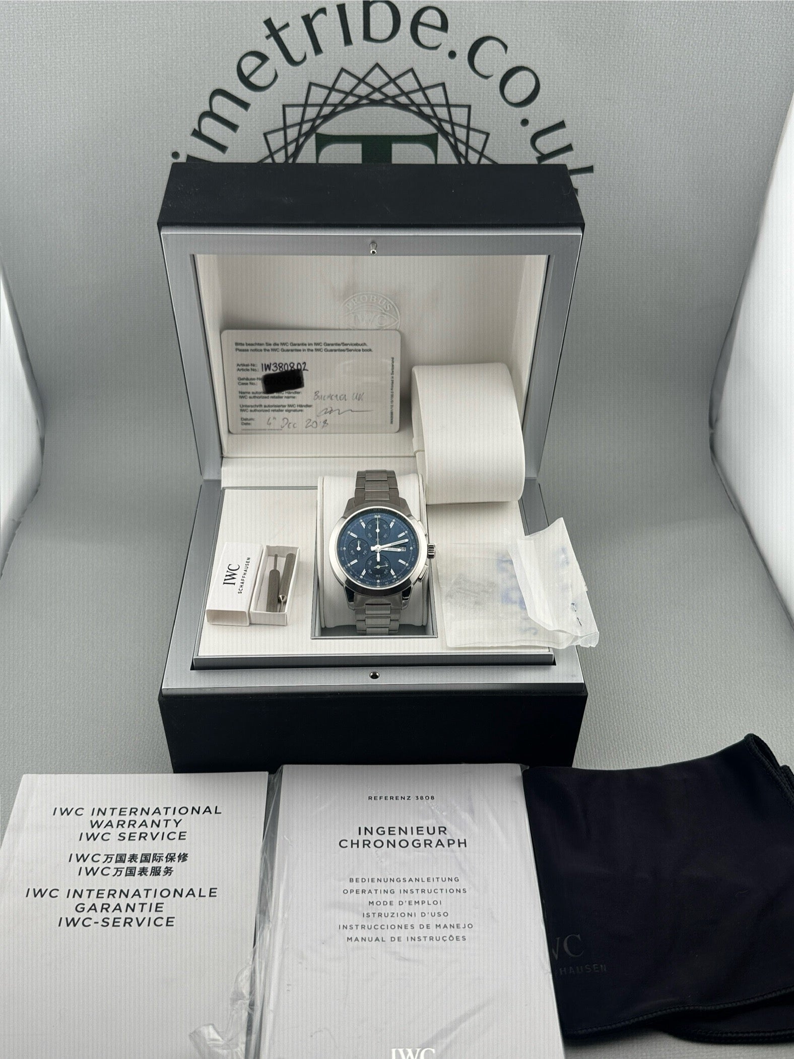 IWC Ingenieur Chronograph IW380802 42mm Full Set PX Welcome