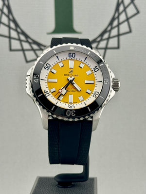 2026 Breitling Superocean 1 of 500 46mm Yellow Dial A17378 Full Set PX Poss