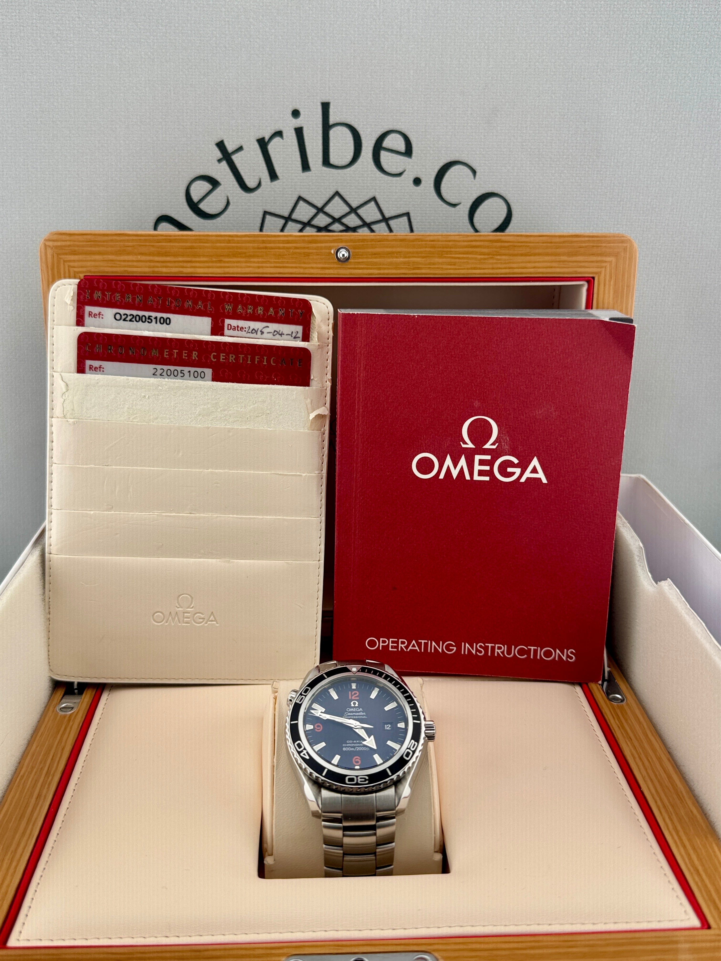 Omega Seamaster Planet Ocean 2200.51 Co Axial 600m Watch Full Set PX/Finance Pos