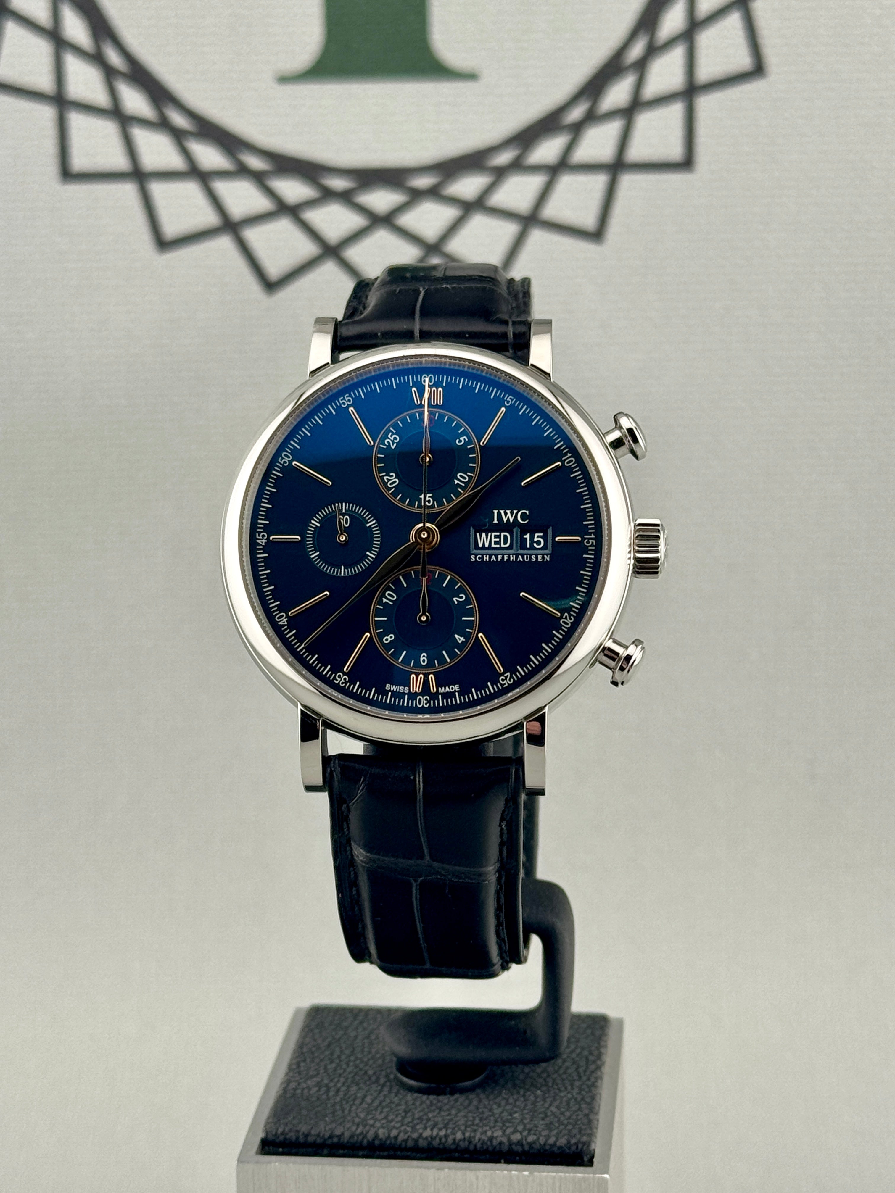 2022 IWC PORTOFINO Chronograph IW391306 42mm Full Set Px & Finance Poss