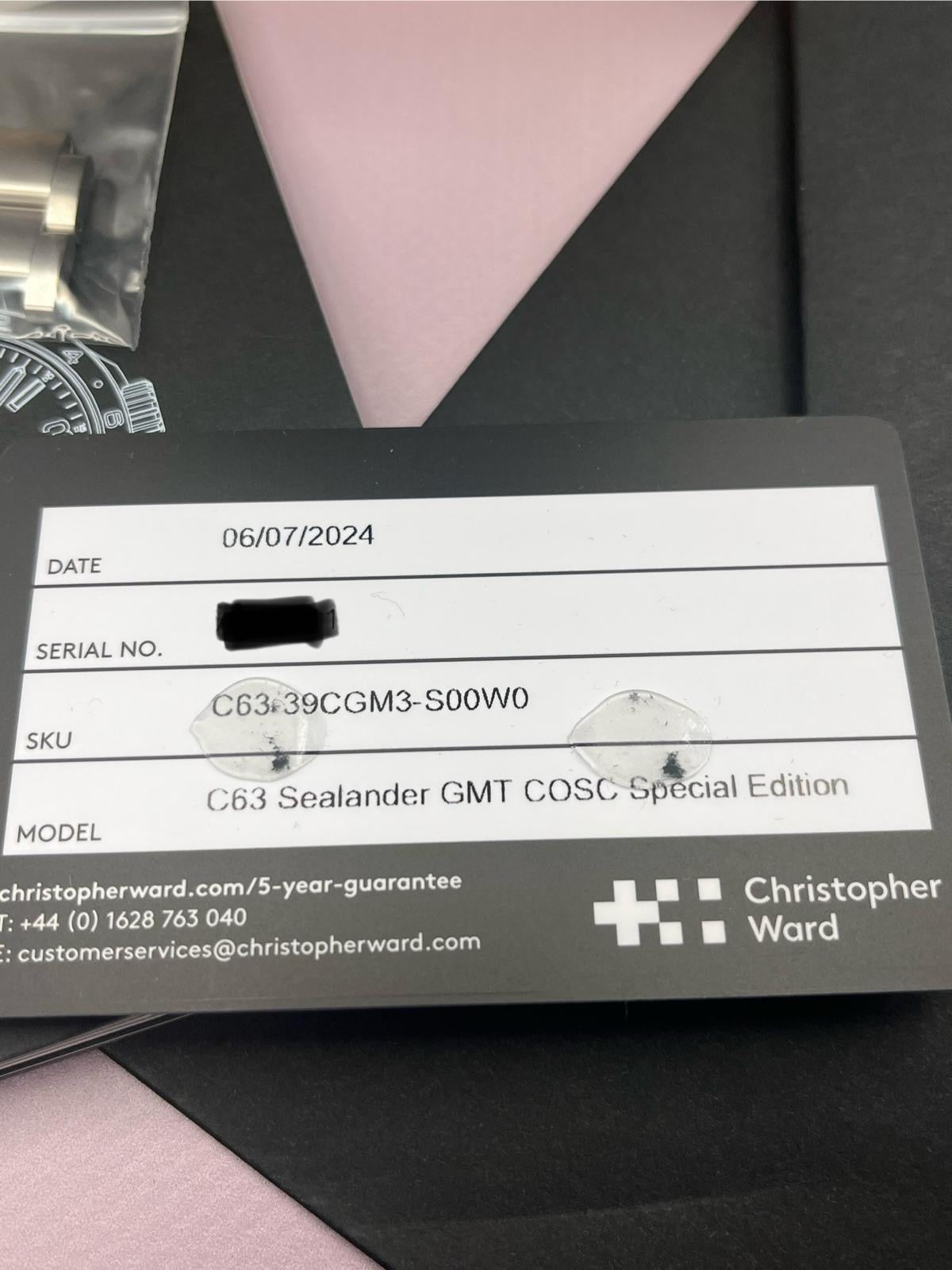 2024 Christopher Ward C63 Sealander GMT Sp.Ed. 1 of 50 - 39mm - Full Set T timetribe (39)