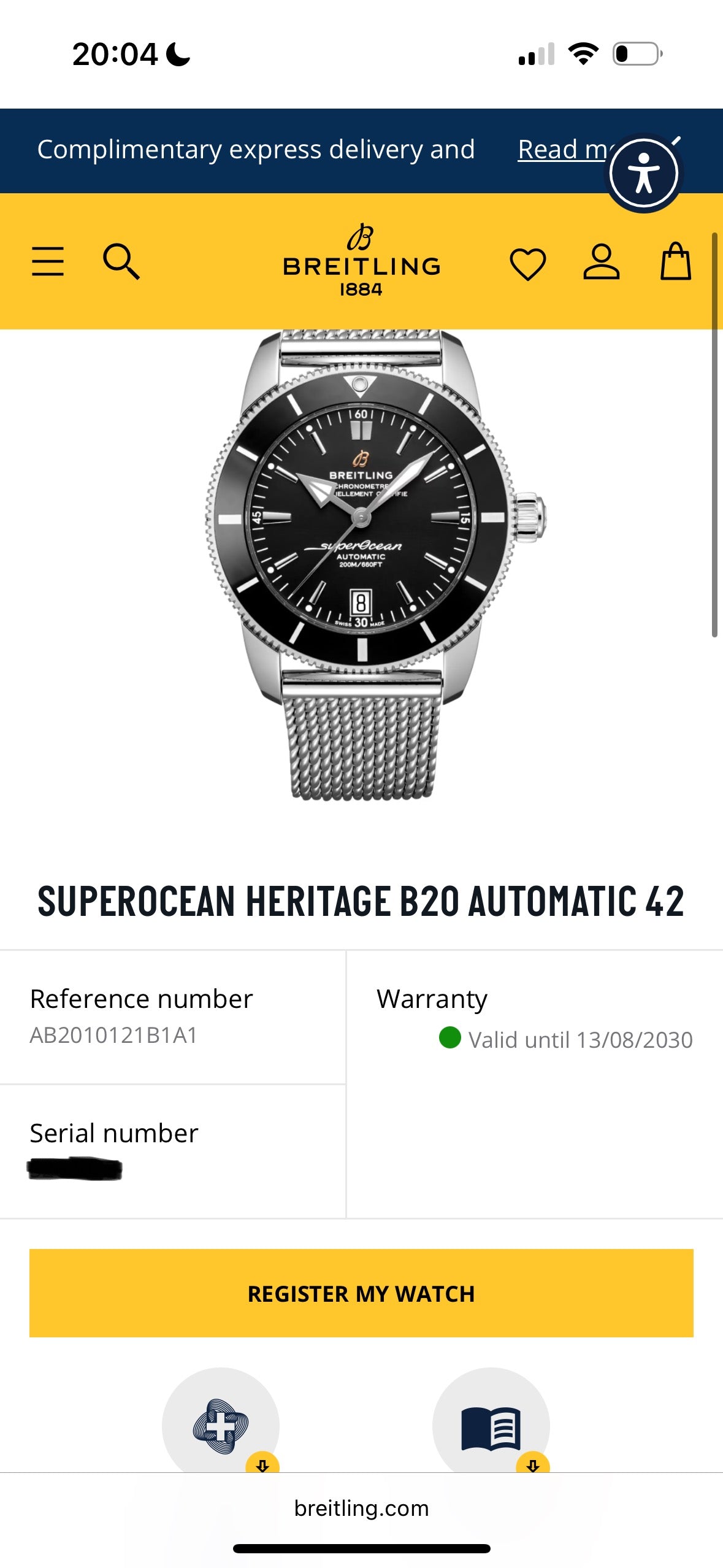 *BRAND NEW* BREITLING Men's Superocean Heritage B20 - 42mm - AB2010 - PX Welcome