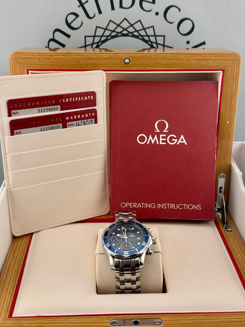 OMEGA Seamaster 300m Automatic Chrono 2225.80 Full Set Part X/Finance Poss