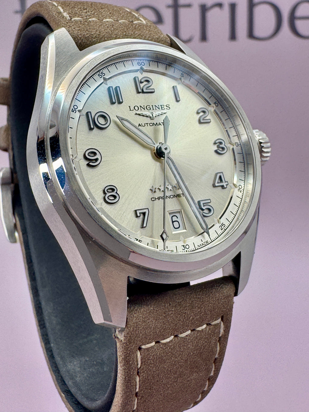 2025 *UNWORN* Longines Spirit Chronometer 37mm Champagne Dial - L34104632 - TimeTribe
