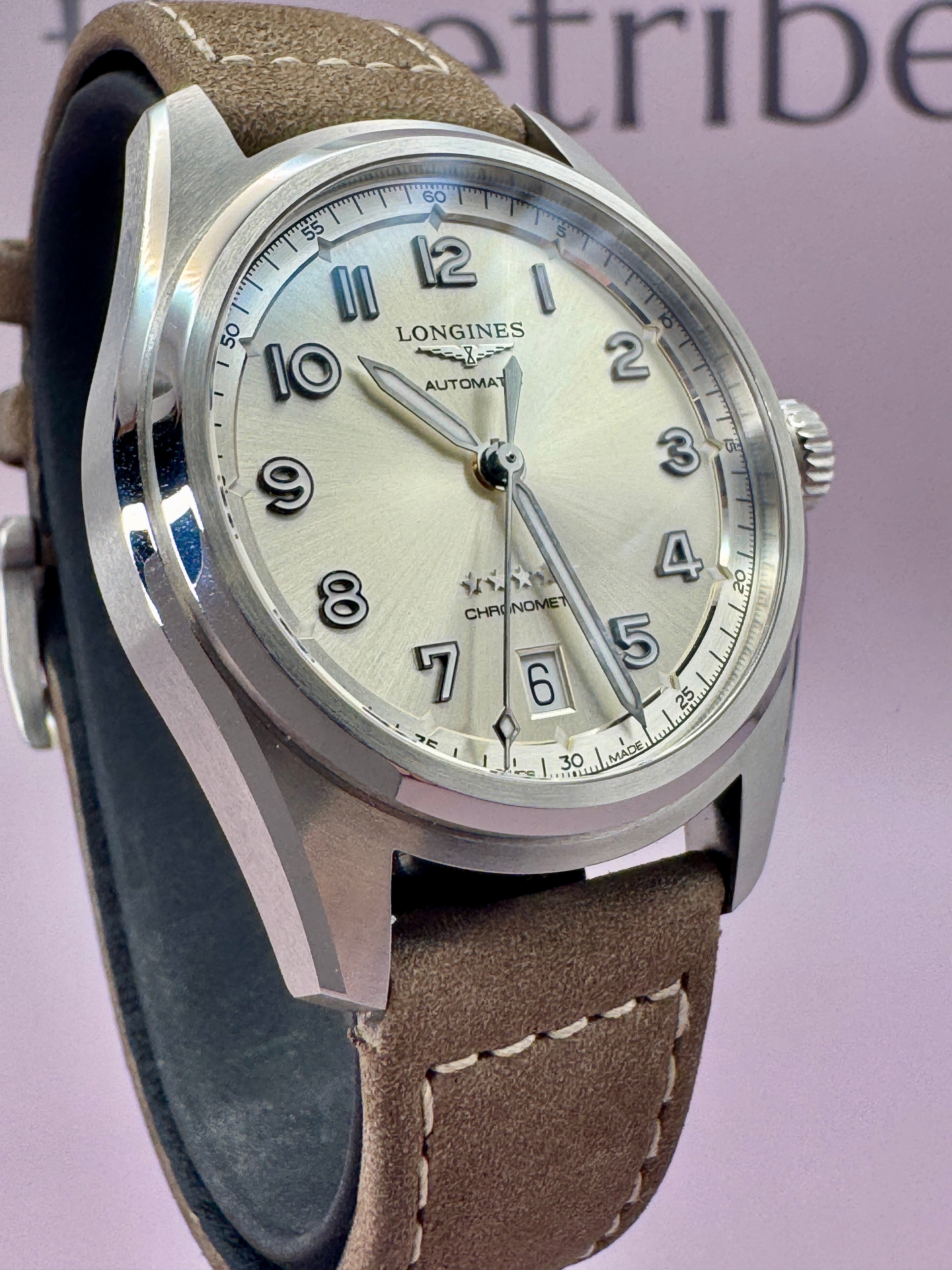 2025 *UNWORN* Longines Spirit Chronometer 37mm Champagne Dial - L34104632 - TimeTribe