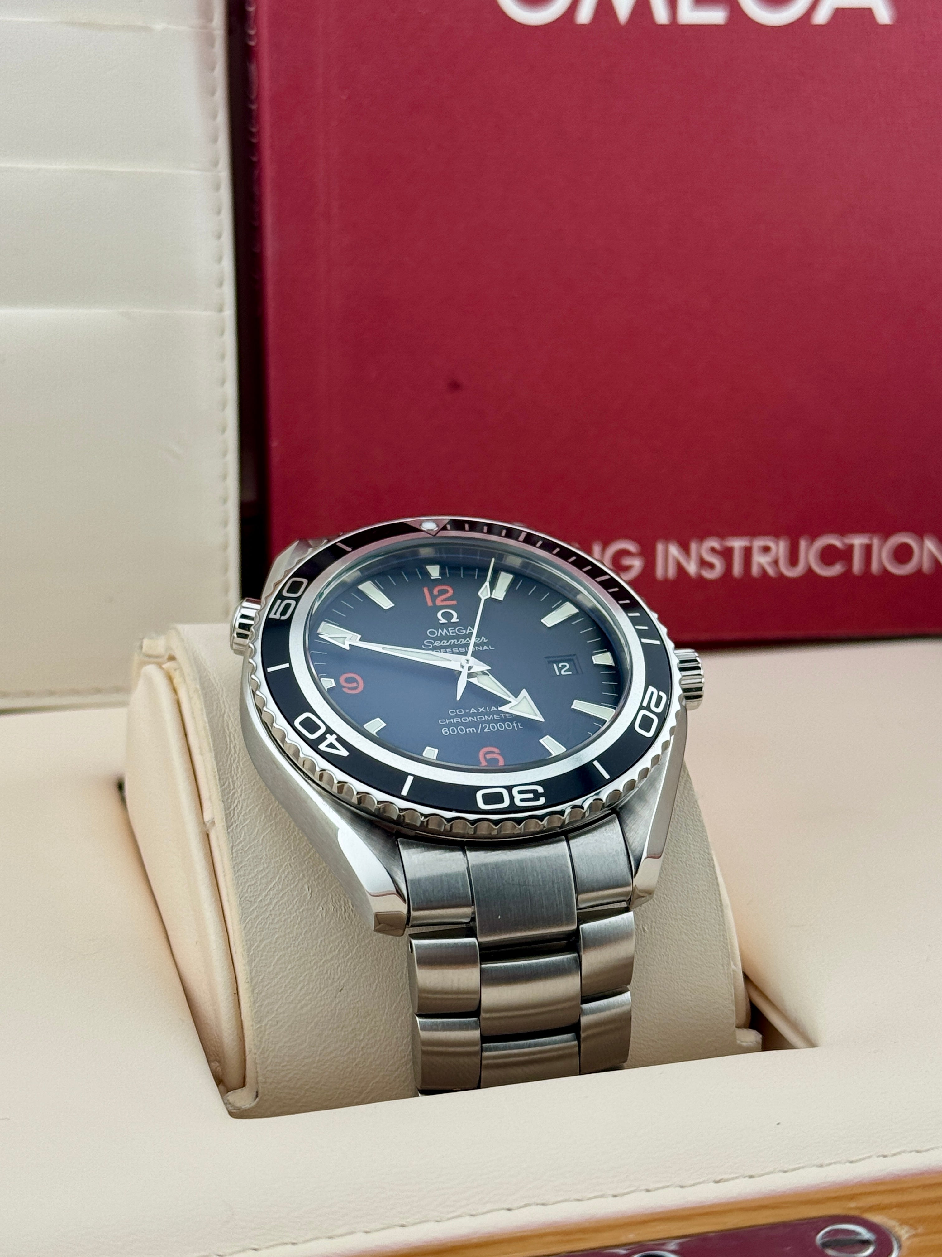 Omega Seamaster Planet Ocean 2200.51 Co Axial 600m Watch Full Set PX/Finance Pos