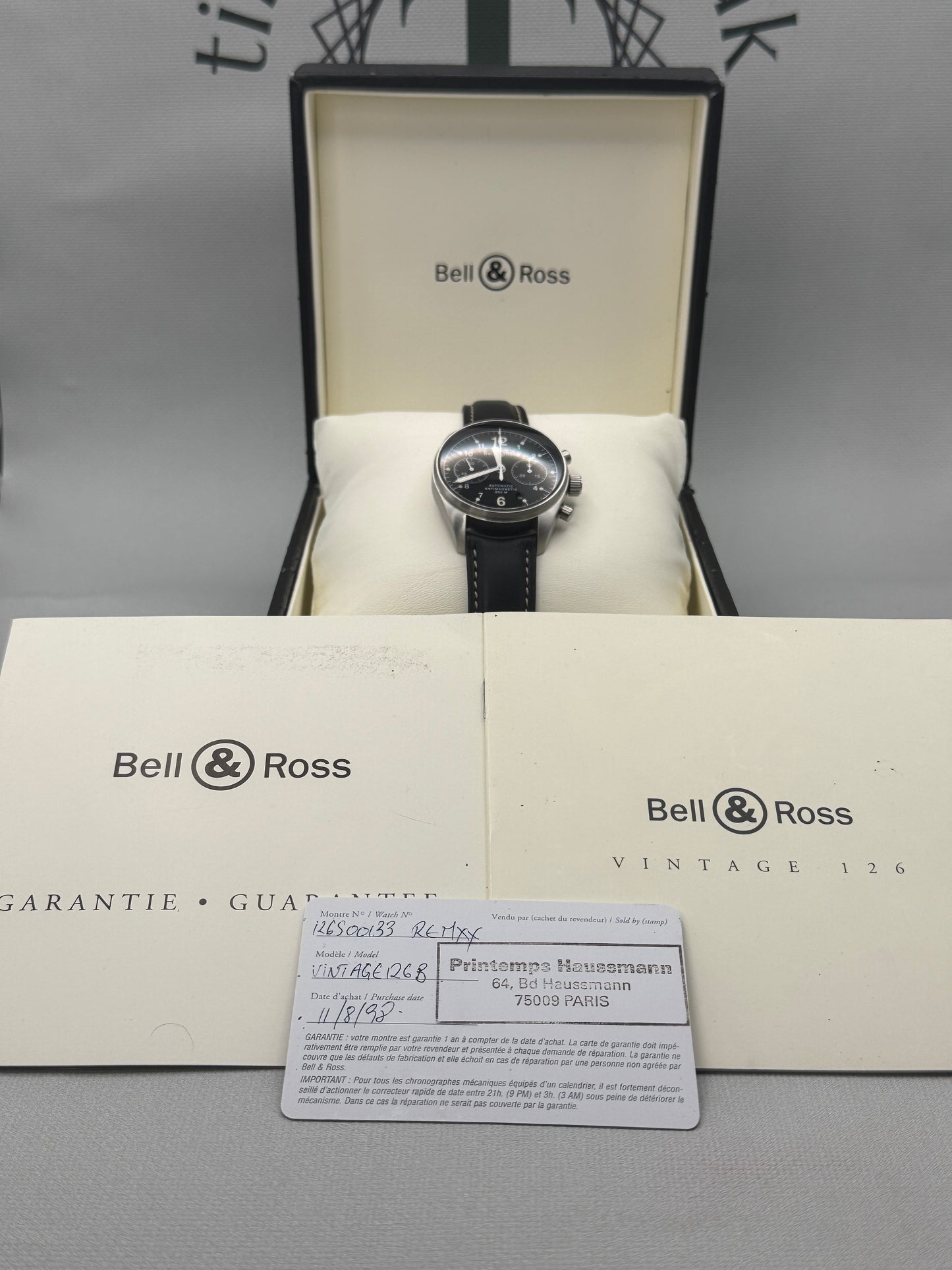 Bell & Ross Vintage 126 Automatic Chronograph 39mm Full Set