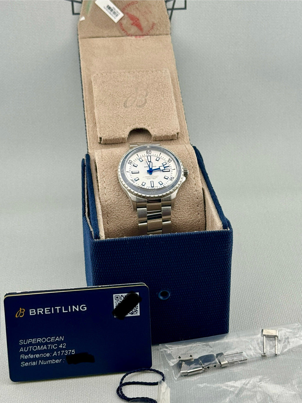2022 Breitling Super Ocean 42mm A17375 Full Set PX & Finance Availalble