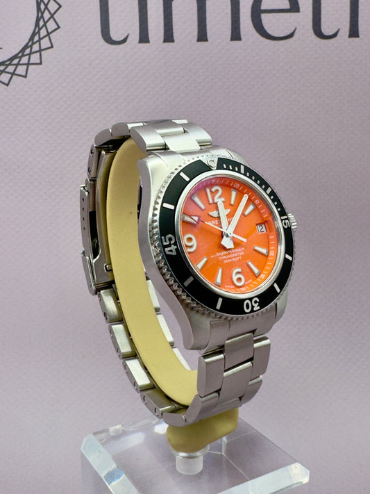 2021 Breitling Superocean 2 Automatic 36MM Orange Dial Full Set - A17316D71O1A1