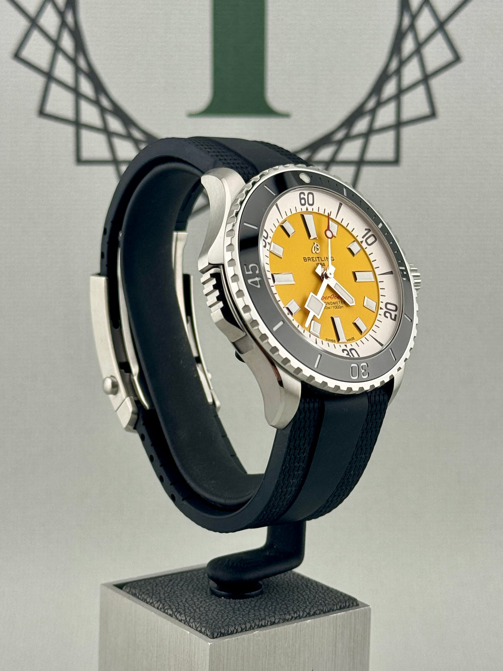 2026 Breitling Superocean 1 of 500 46mm Yellow Dial A17378 Full Set PX Poss
