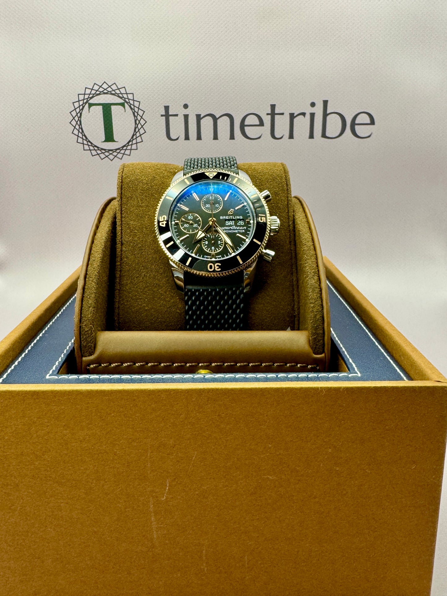 Breitling SuperOcean Heritage II - U13313 - 2019 - Box and Papers - Rose Bezel