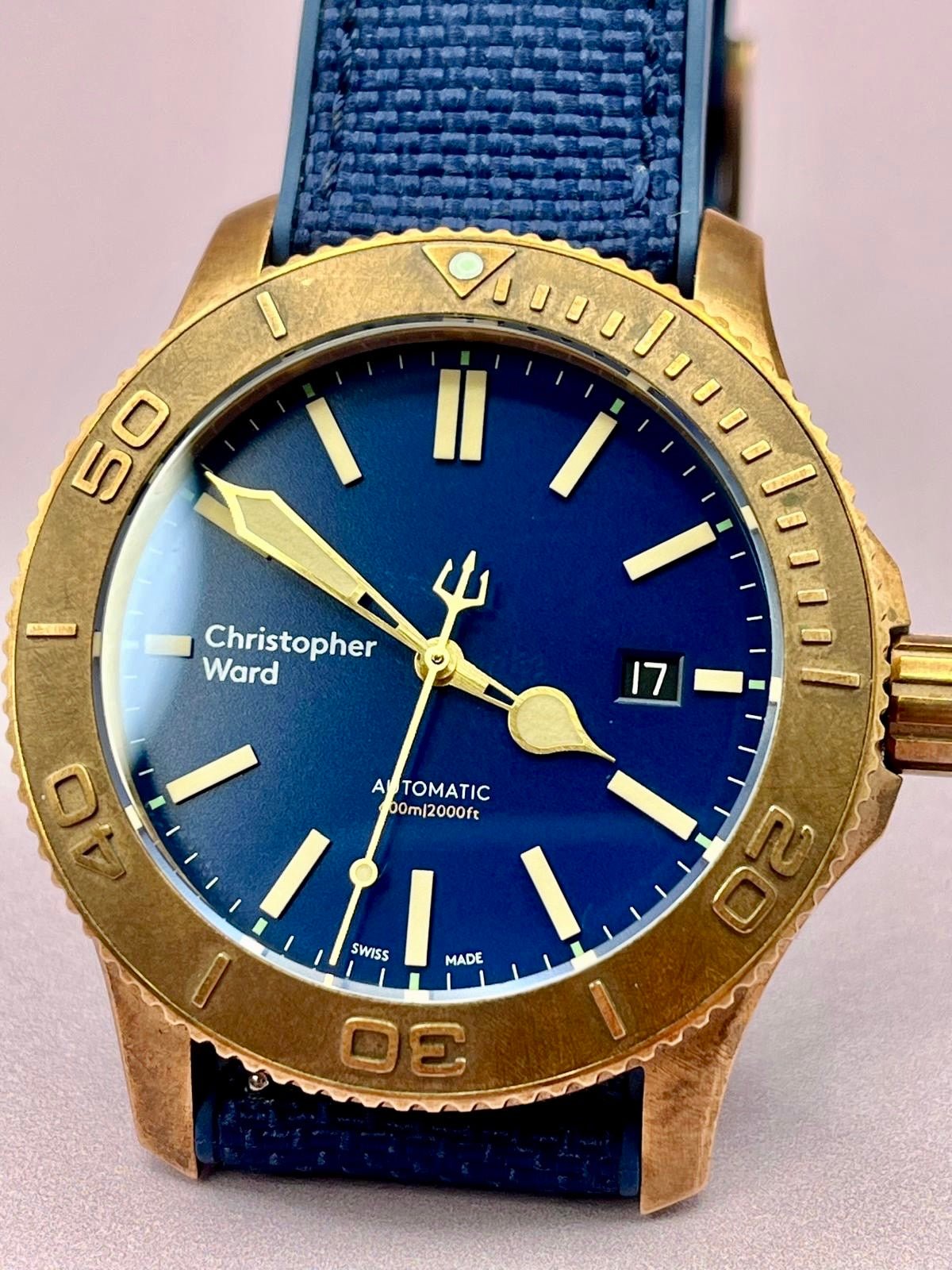 Christopher Ward C60 Trident Pro 600 Bronze Wristwatch 43mm - TimeTribe