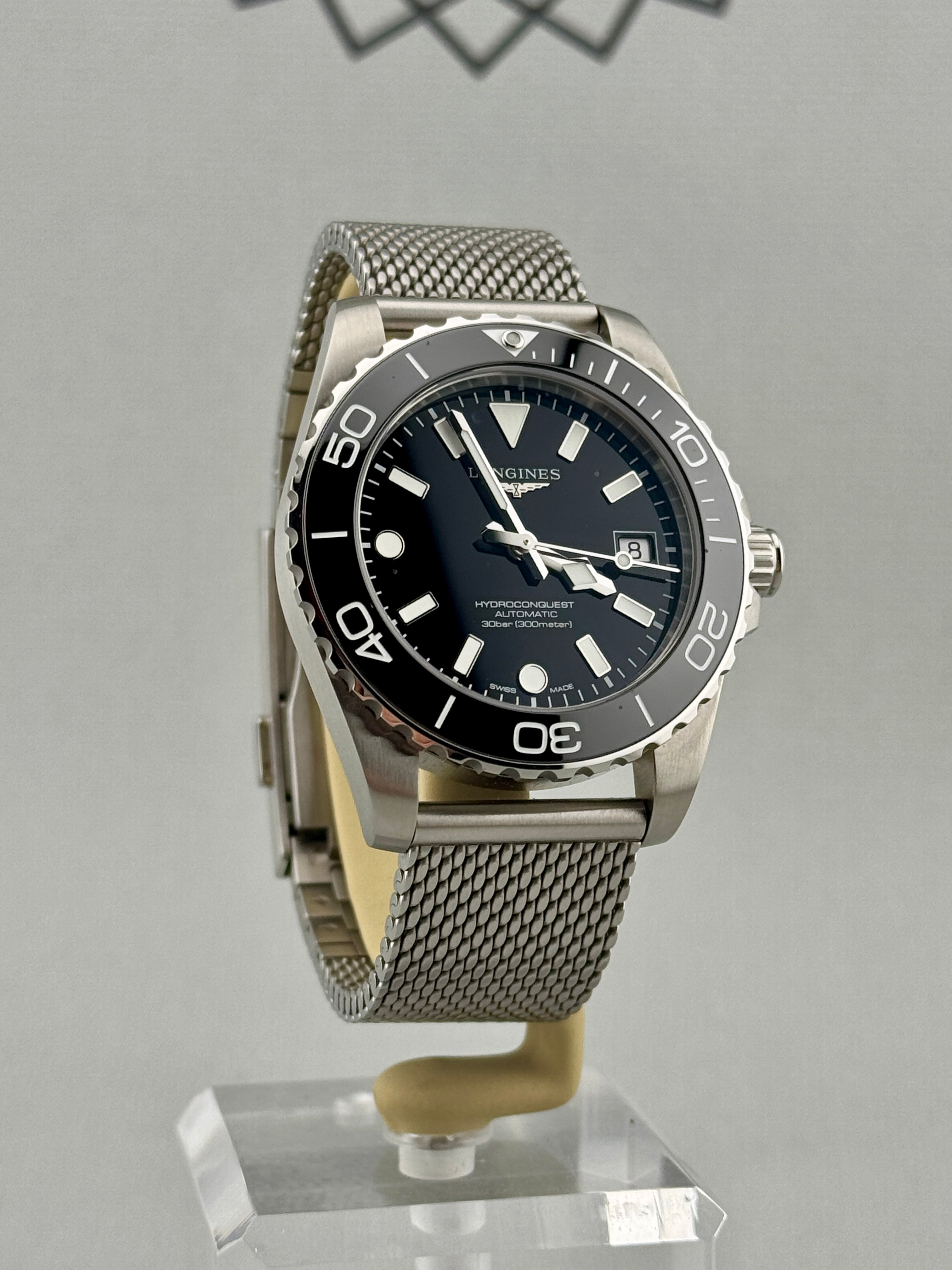 2026 Longines Hydroconquest Auto 39mm L3.779.4.90.6 Full Set + Warranty to 2031