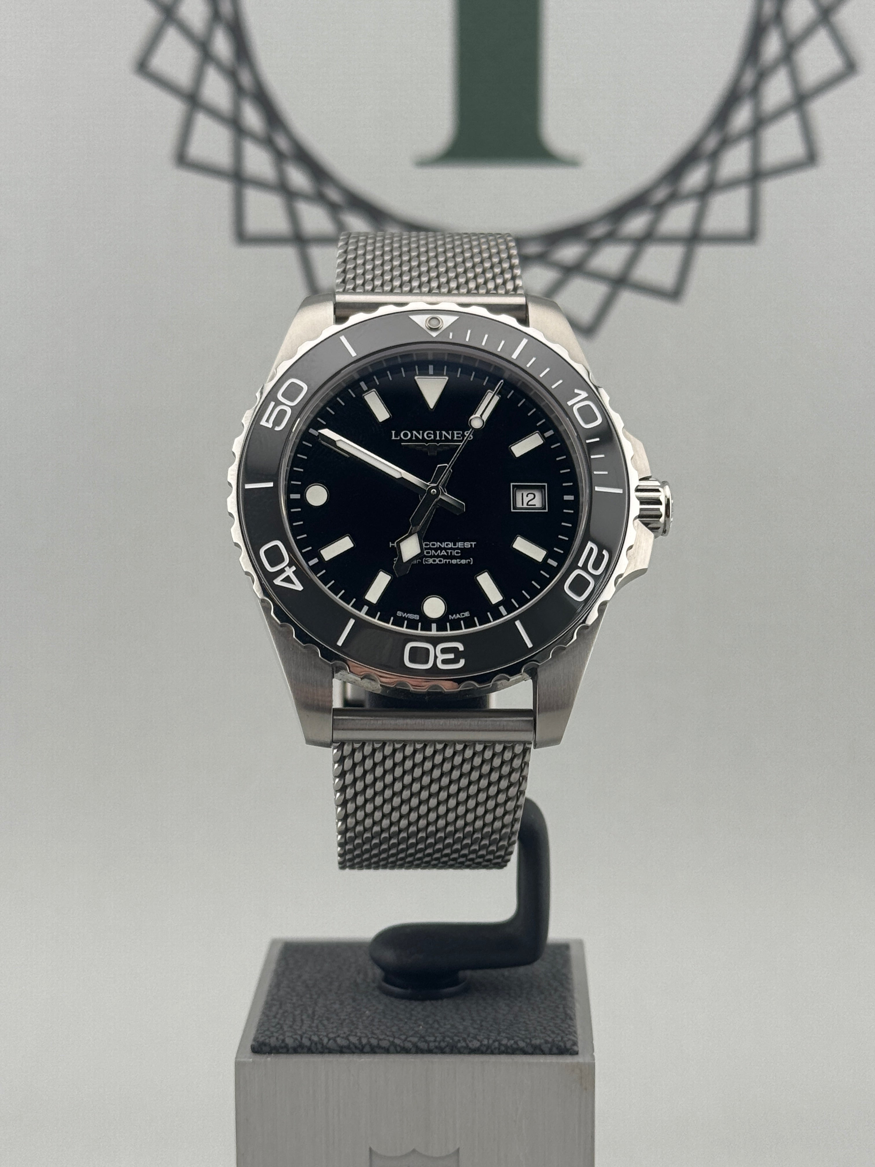 2026 Longines Hydroconquest Auto Black 42mm L3.788.4.70.6 Full Set + Warranty to 2031