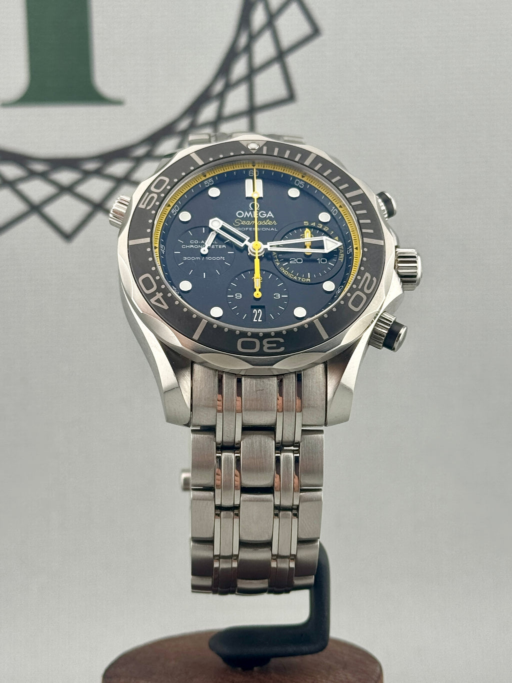 2018 Omega SeaMaster Diver 300 Chrono 212.30.44.50.01.002 Auto Full Set PX Poss