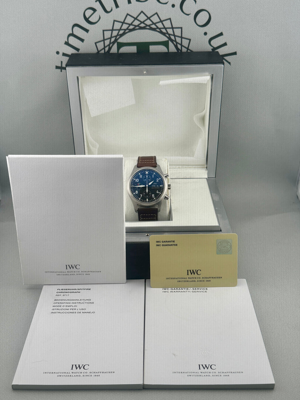 2011 IWC Pilot Chrono Day/Date IW371704 Full Set 42mm Extra Strap PX Welcome