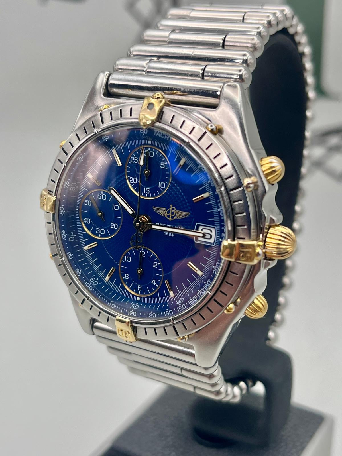 Breitling B13047 Chronomat Steel & 18K Gold 39mm Recently Serviced