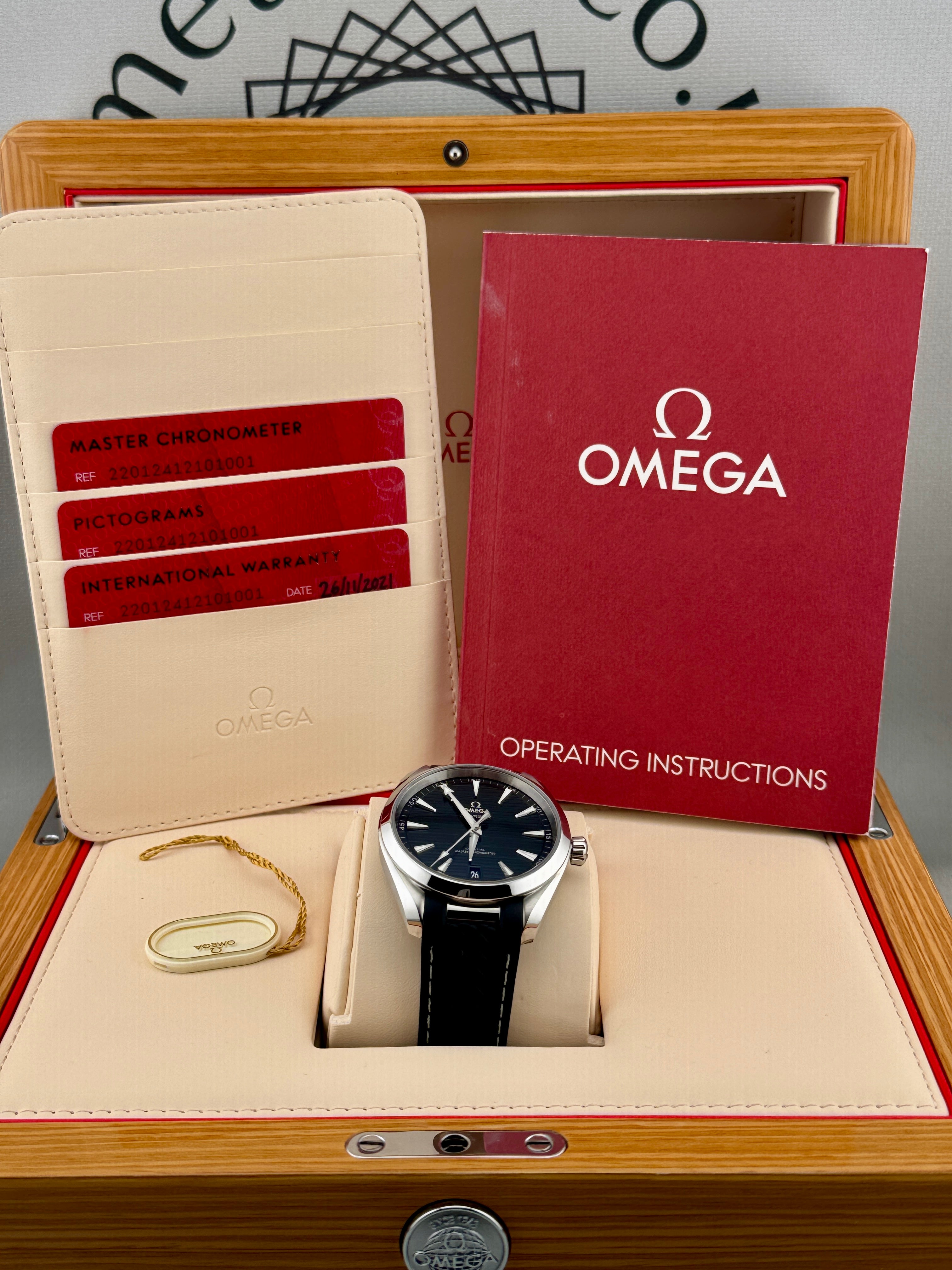 2021 Omega SeaMaster AquaTerra 41mm 220.12.41.21.01.001 Auto Full Set PX Poss
