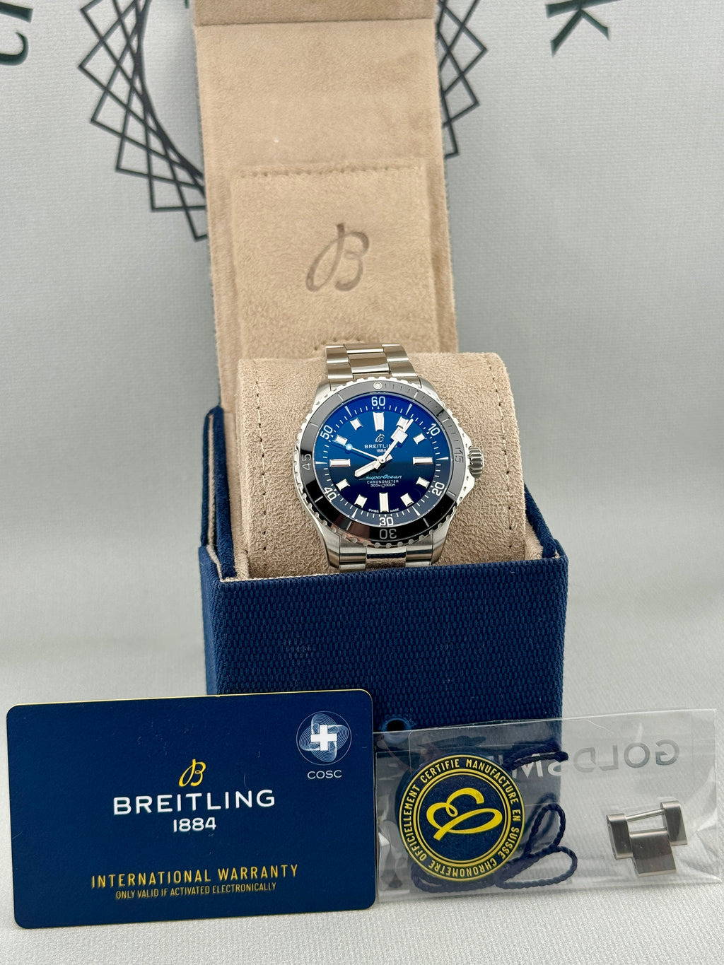 2026 Breitling Super Ocean A17375A41C1A1 42mm Ltd Ed of 150 Full Set PX Poss