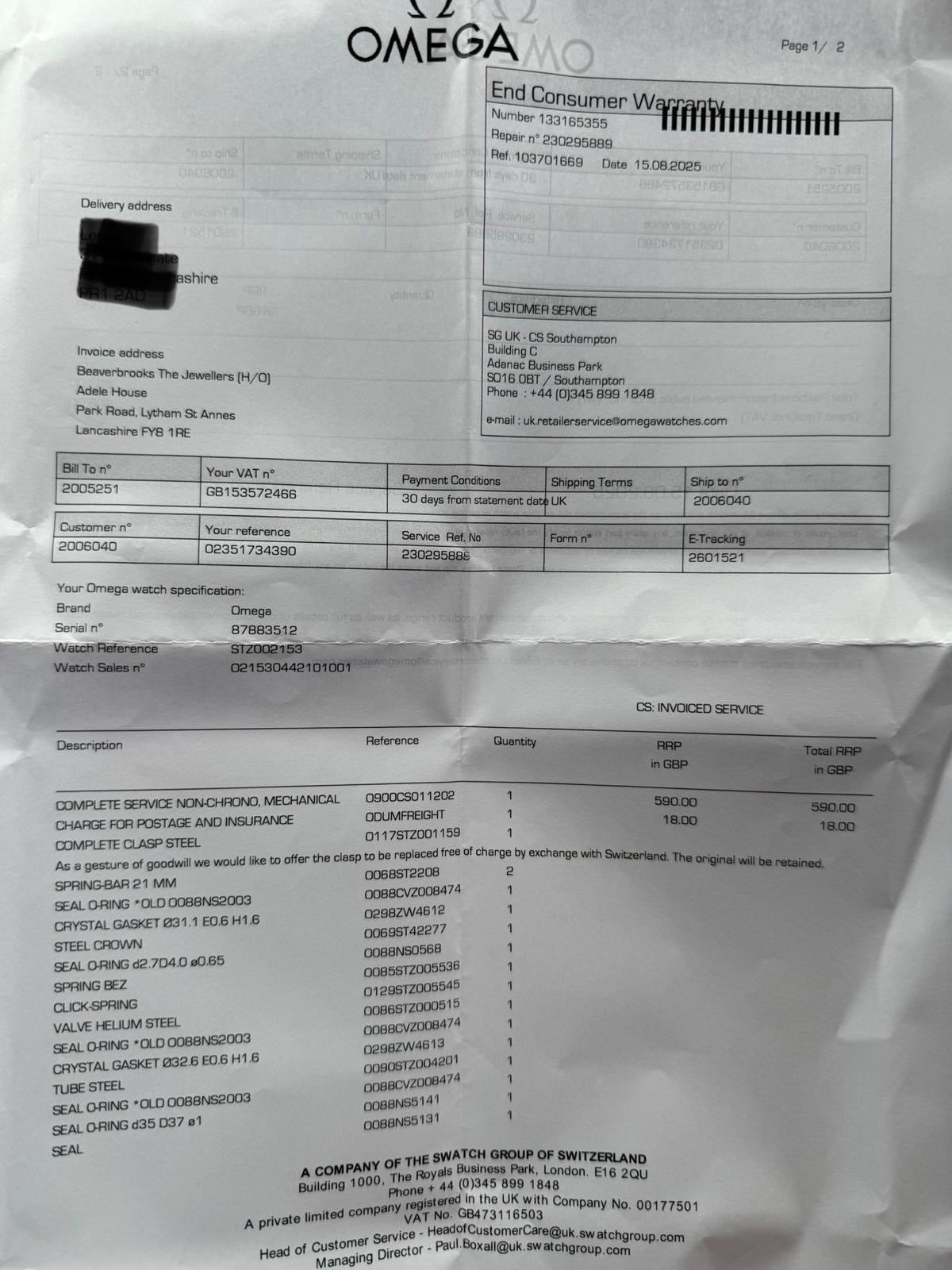 2016 Omega Seamaster Planet Ocean 44mm - 215.30.44.21.01.001 - Full Set - Serviced! - TimeTribe