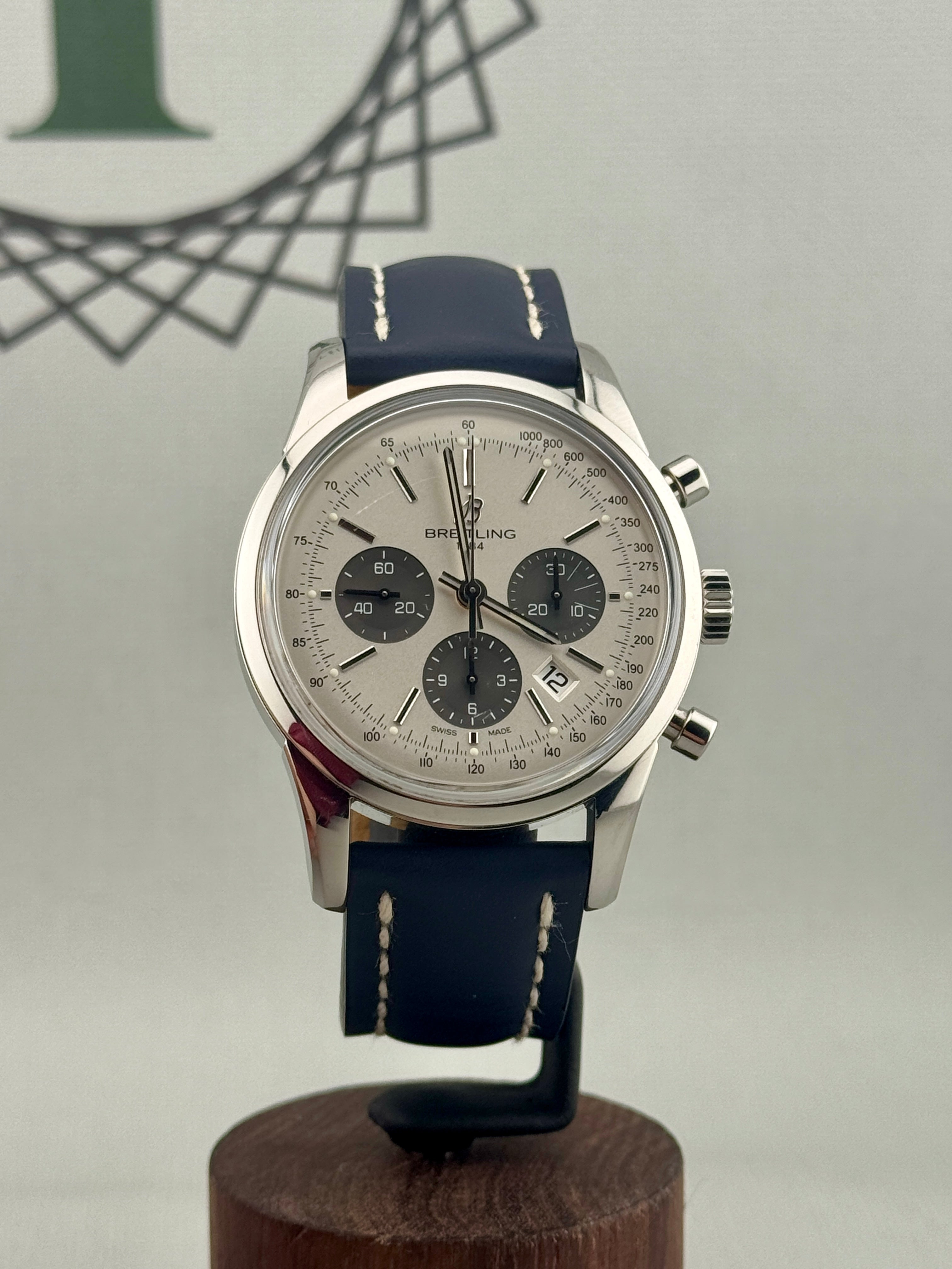 2016 Breitling TransOcean Chrono Panda Dial 43mm AB0152 Full Set PX/Finance Pos