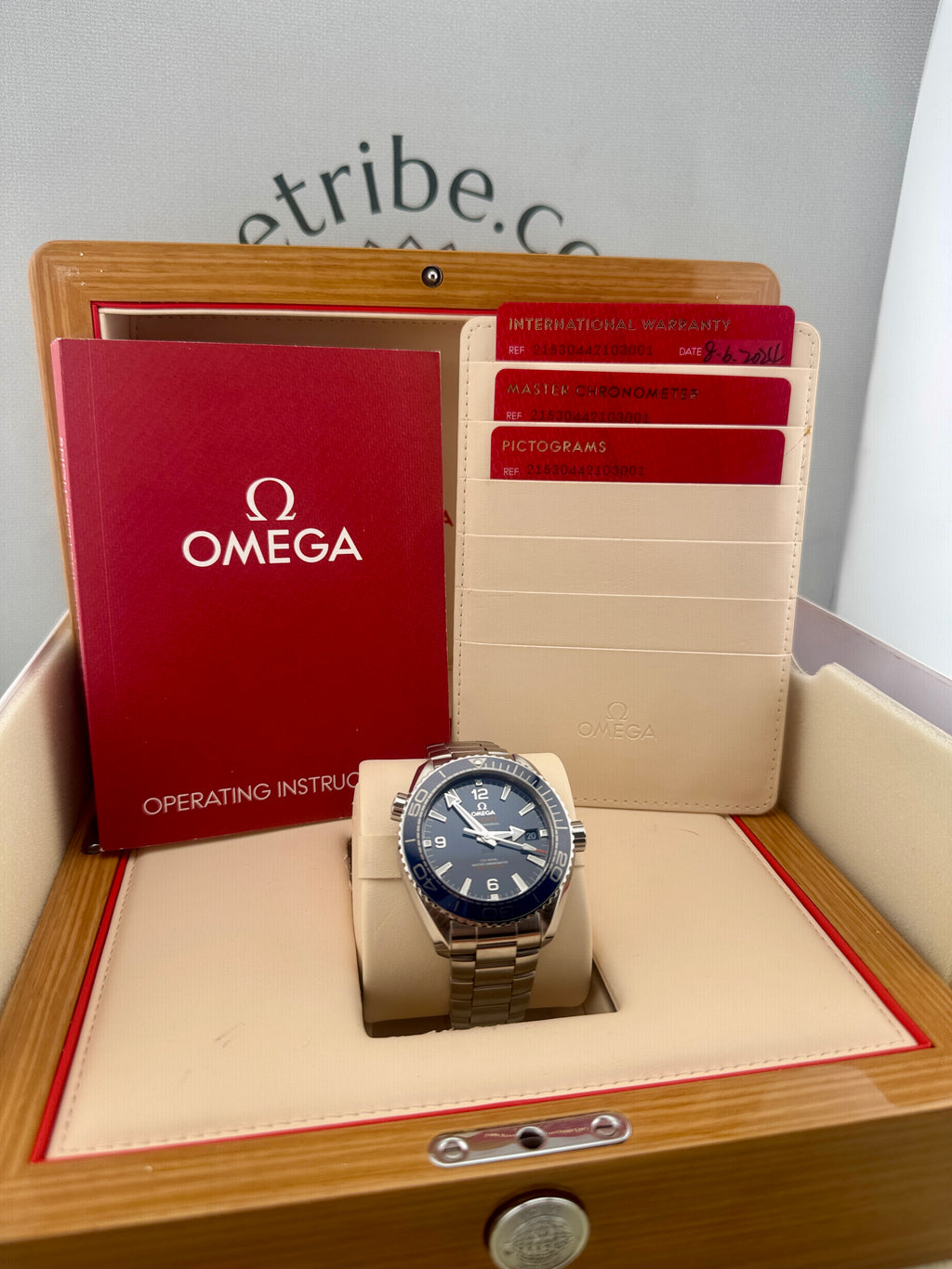 2024 Omega Seamaster Planet Ocean Blue 600m Watch Full Set PX/Finance