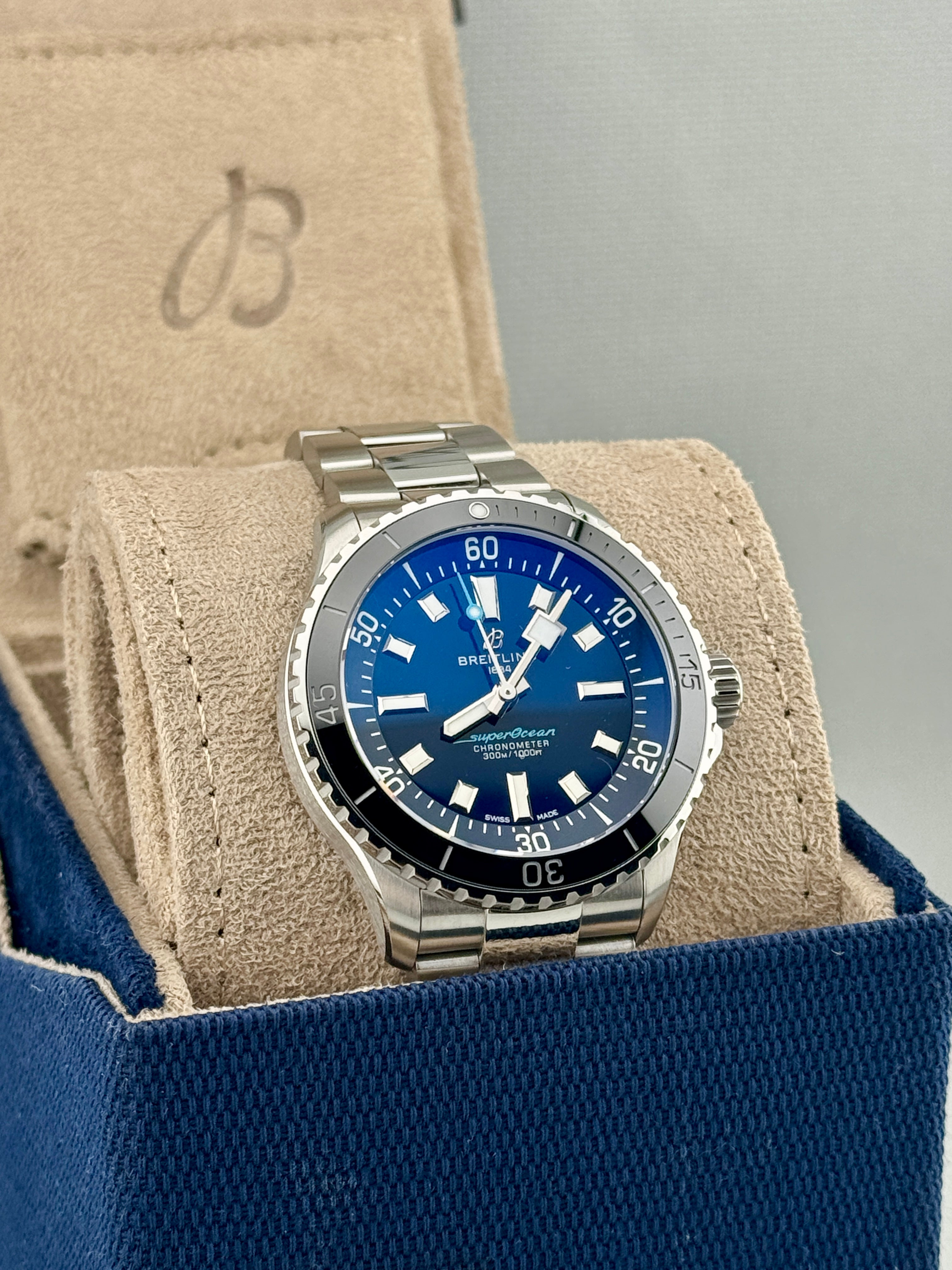 2026 Breitling Super Ocean A17375A41C1A1 42mm Ltd Ed of 150 Full Set PX Poss