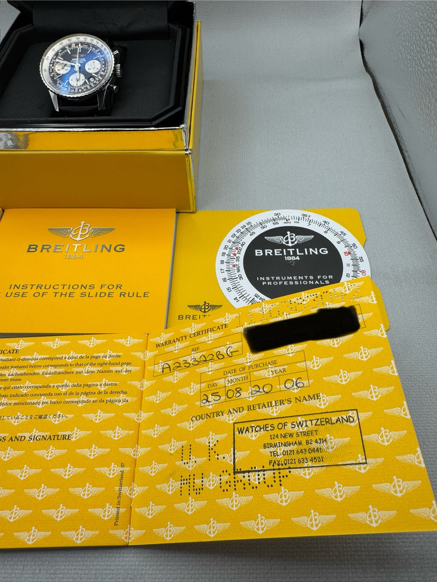 Breitling Navitimer Chrono 42mm A23322 Immaculate Full Set PX Welcome