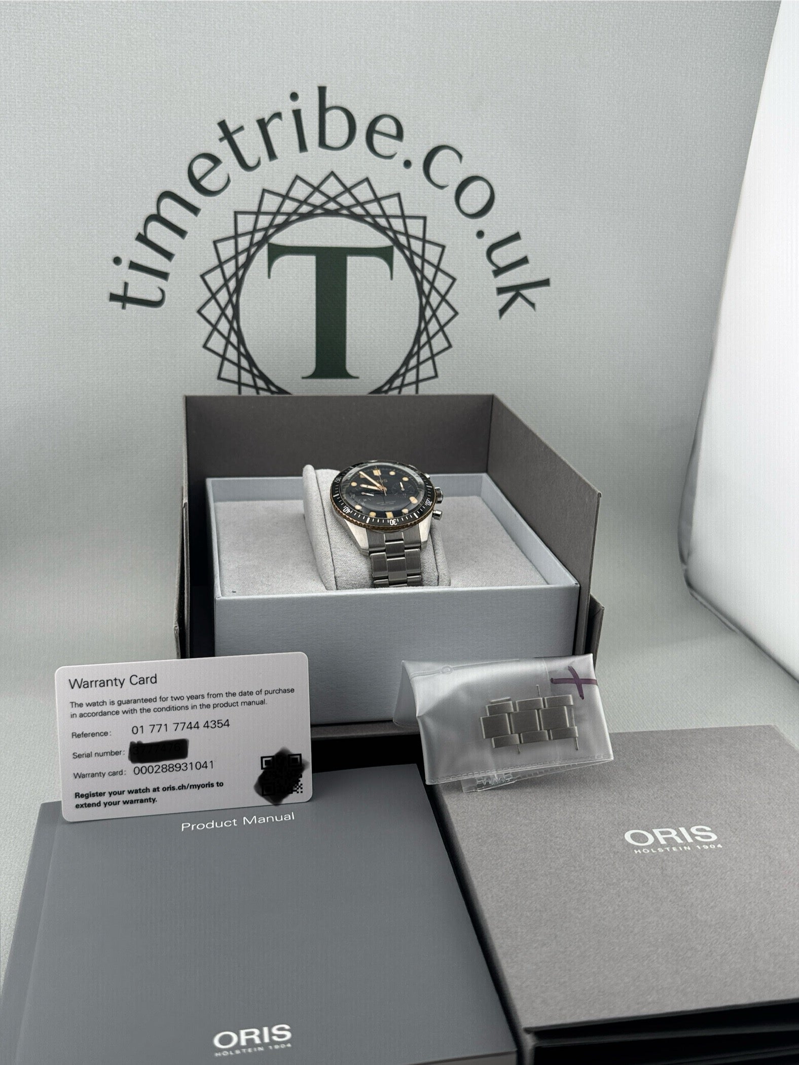 Oris Diver 65 Chronograph Full Set 42mm Ref 01 7771 7744 4354 PX Welcome