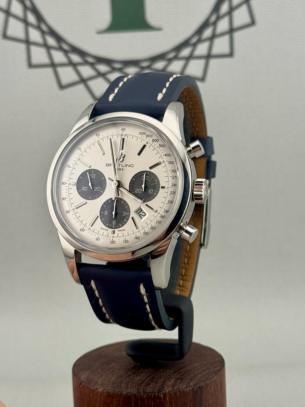 2016 Breitling TransOcean Chrono Panda Dial 43mm AB0152 Full Set PX/Finance Pos