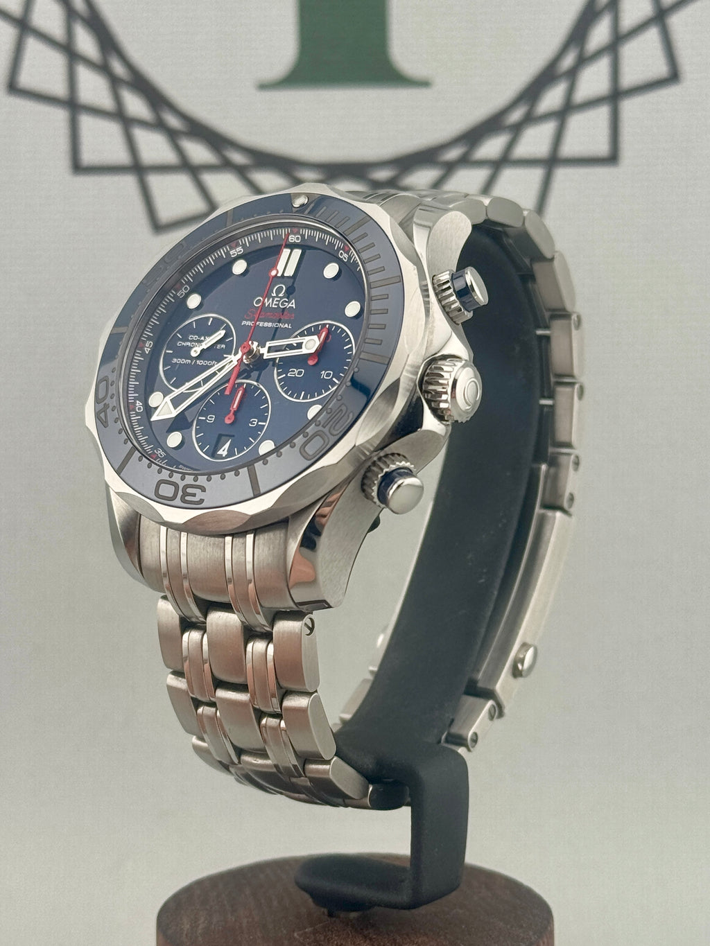 2017 Omega Seamaster Diver 300 Chrono 44mm 212.30.44.50.03.001 Full Set PX Poss