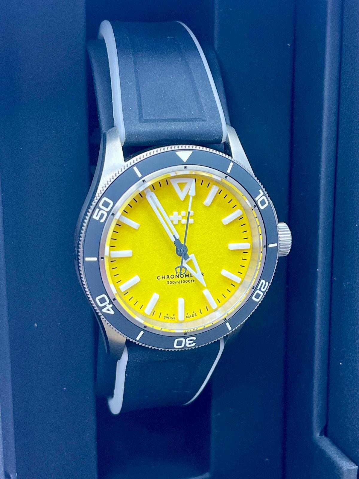 2025 Christopher Ward C60 Trident Lumiere Blue - 41mm - Titanium - Full Set - TimeTribe