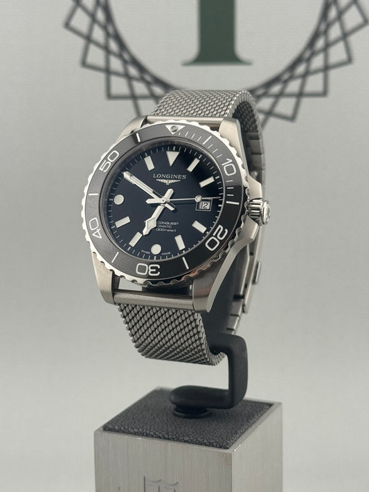2026 Longines Hydroconquest Auto 42mm L3.788.4.70.6 Full Set + Warranty to 2031