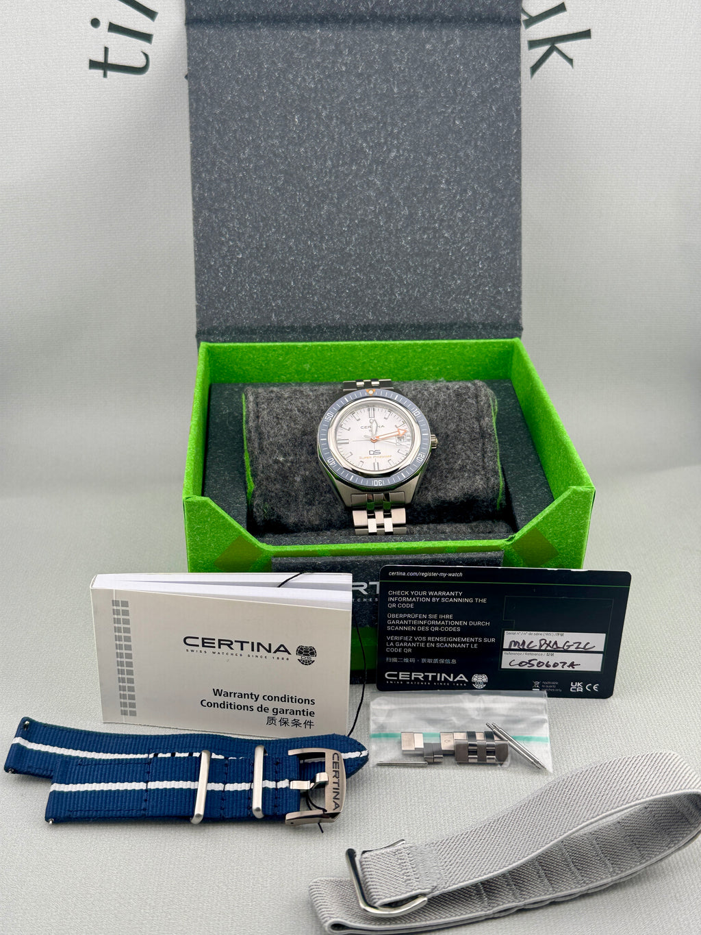 2026 Certina DS PH2000 43mm Titanium Full Set Warranty Finance/PX Poss