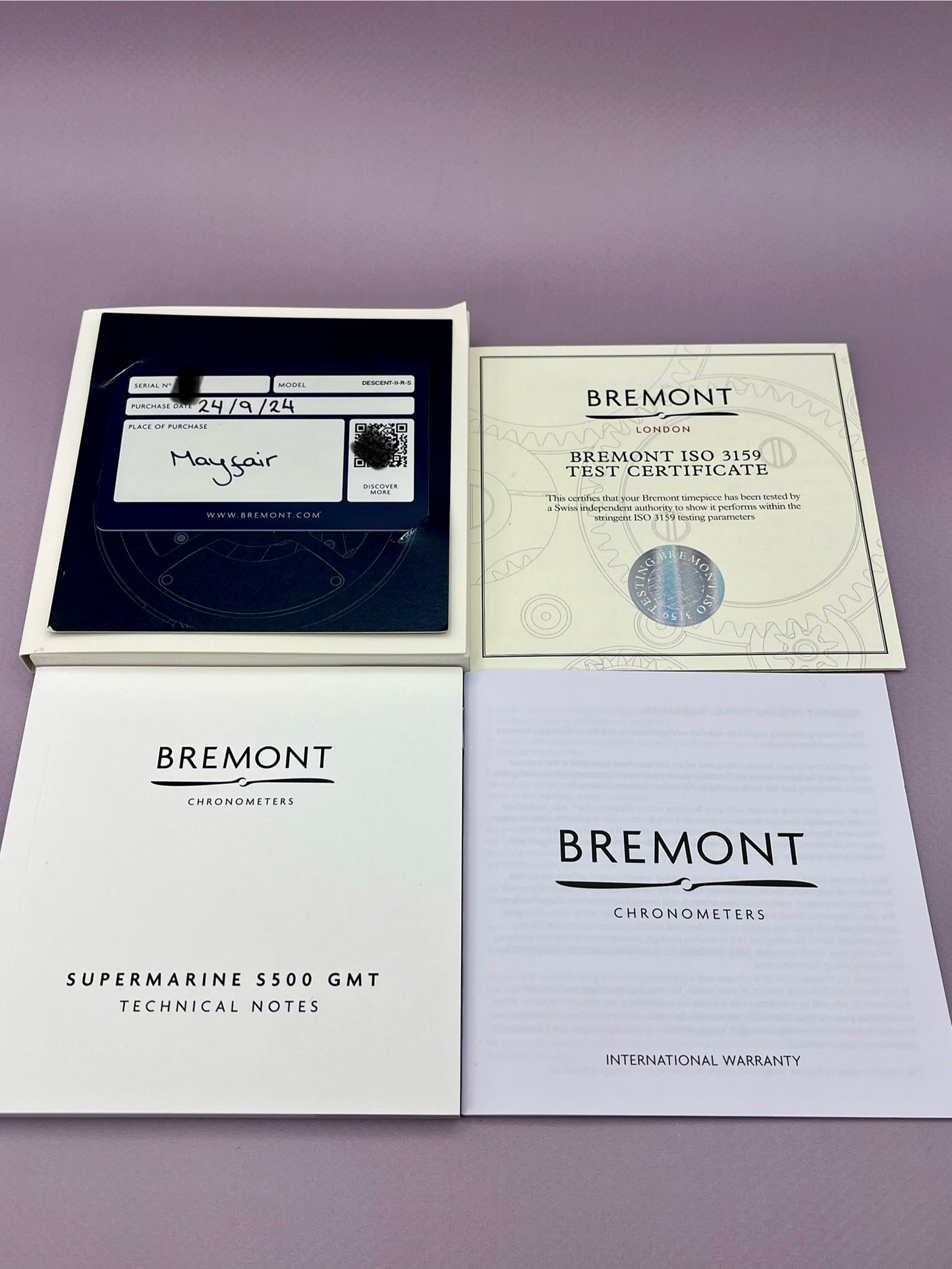 2024 Bremont Supermarine DESCENT-II-RS - 43mm - Full Set