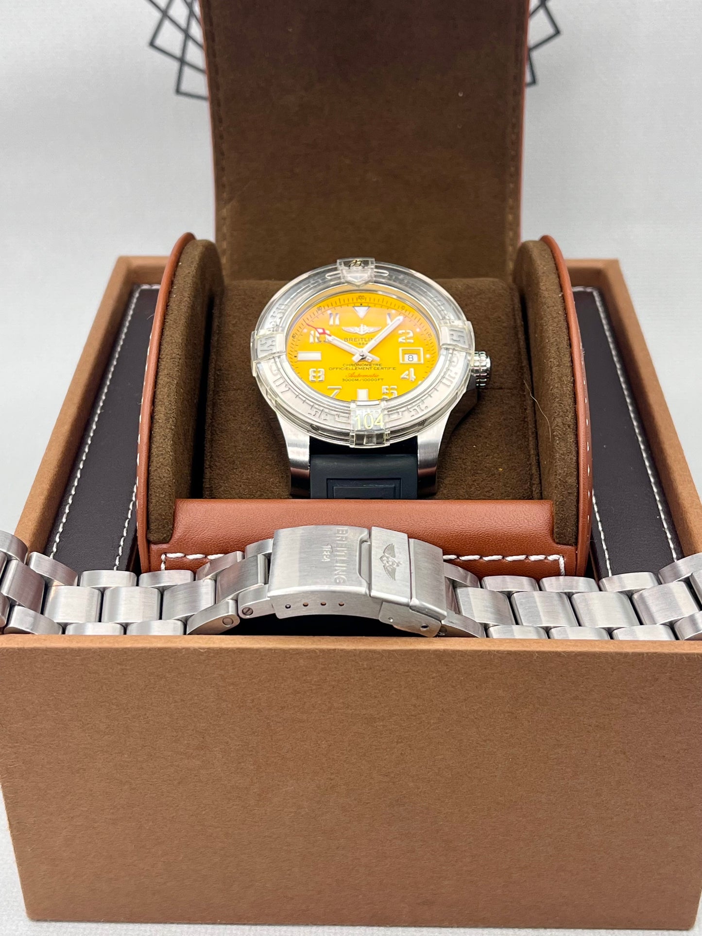 Breitling Avenger II Seawolf A17331 45mm Rubber & Steel Straps Immaculate