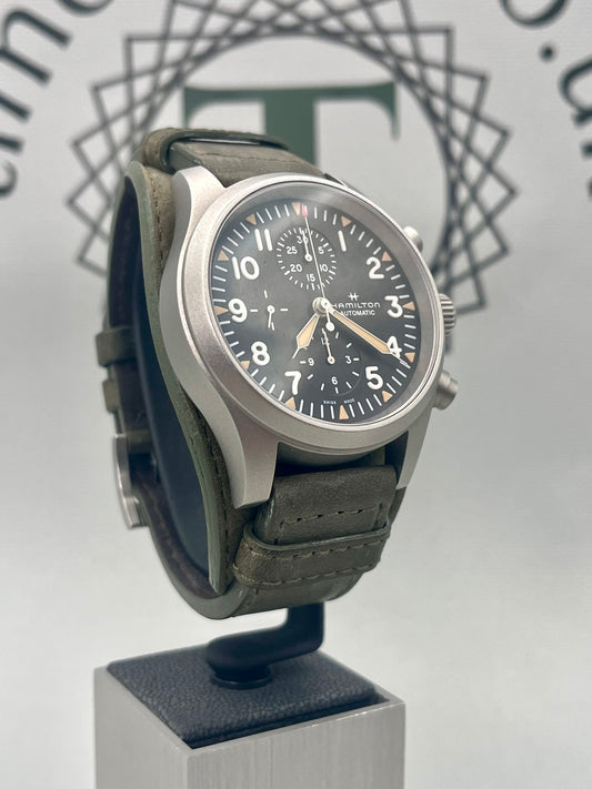 2023 Hamilton Khaki Field H717060 Chrono Automatic 44mm Full Set Immaculate