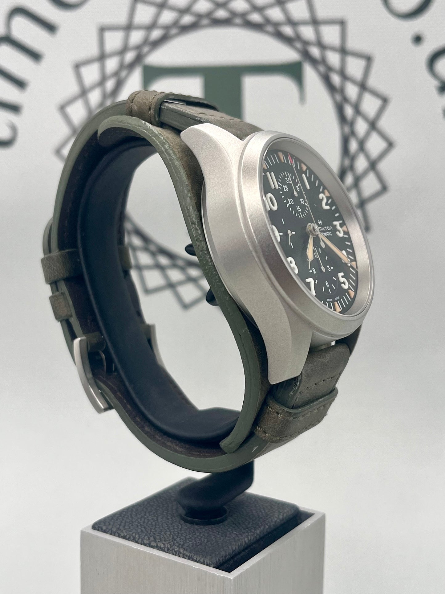 2023 Hamilton Khaki Field H717060 Chrono Automatic 44mm Full Set Immaculate