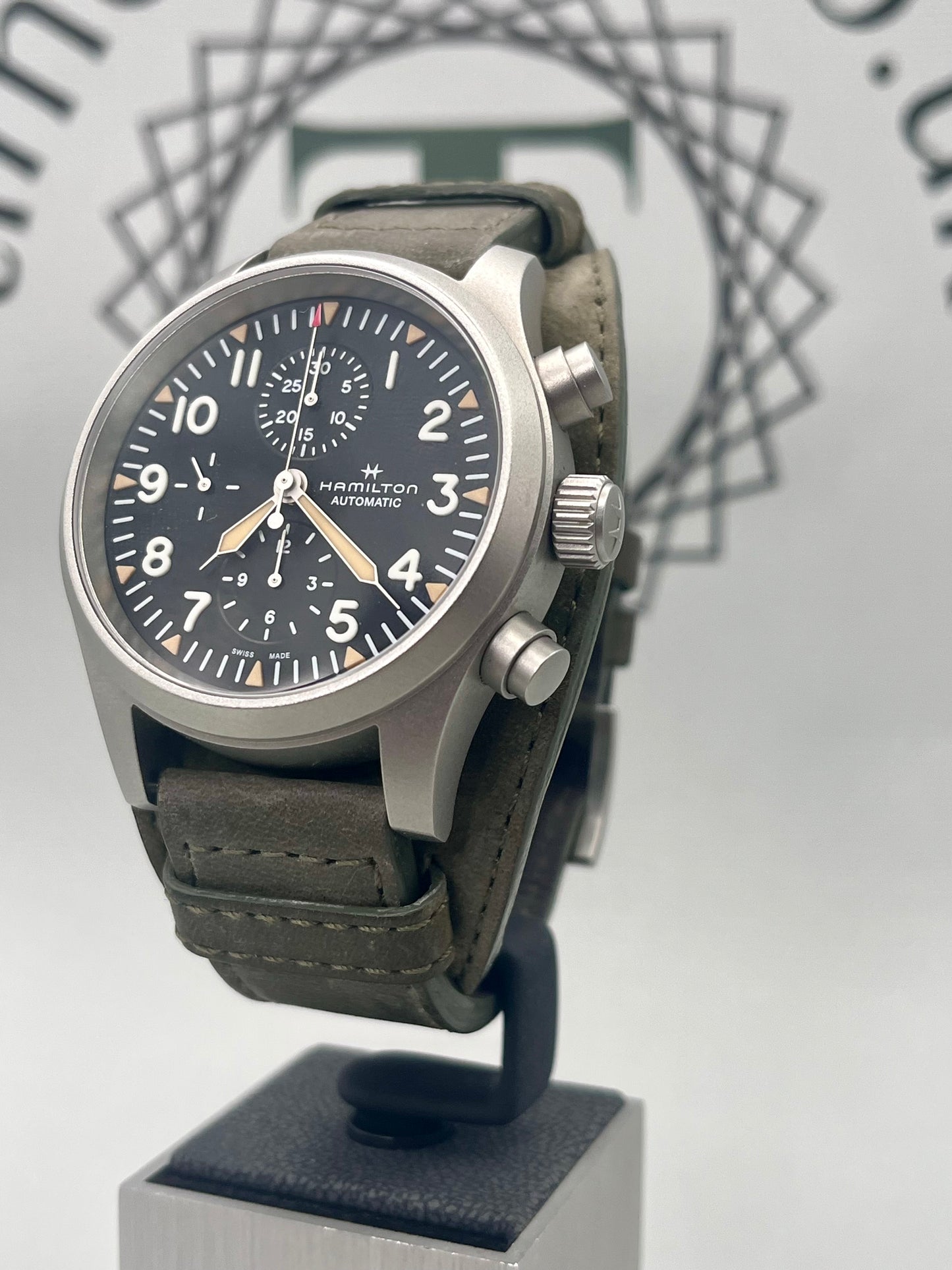 2023 Hamilton Khaki Field H717060 Chrono Automatic 44mm Full Set Immaculate