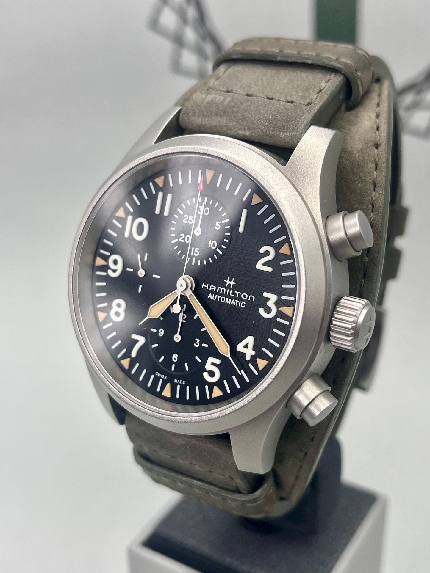 2023 Hamilton Khaki Field H717060 Chrono Automatic 44mm Full Set Immaculate