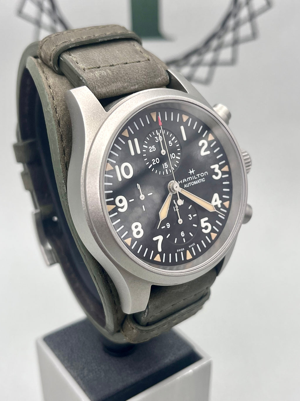 2023 Hamilton Khaki Field H717060 Chrono Automatic 44mm Full Set Immaculate